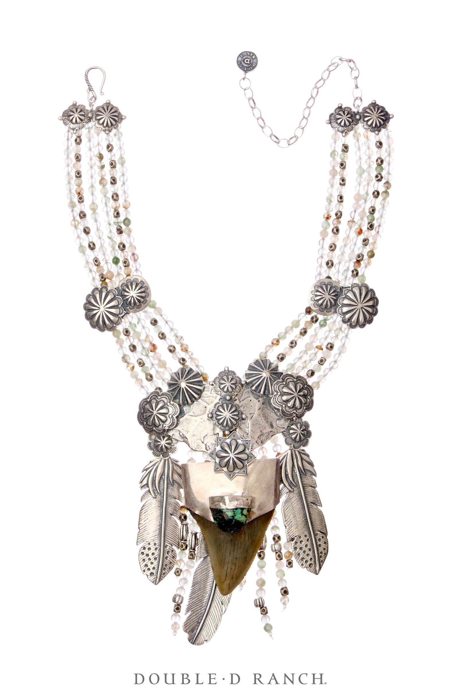 Necklace, Mummy's Bundle, by Double D Ranch, Camilla, Collar, Fosil, Feathers, 145C