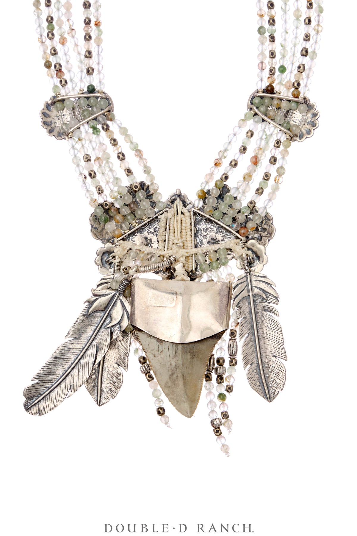 Necklace, Mummy's Bundle, by Double D Ranch, Camilla, Collar, Fosil, Feathers, 145C