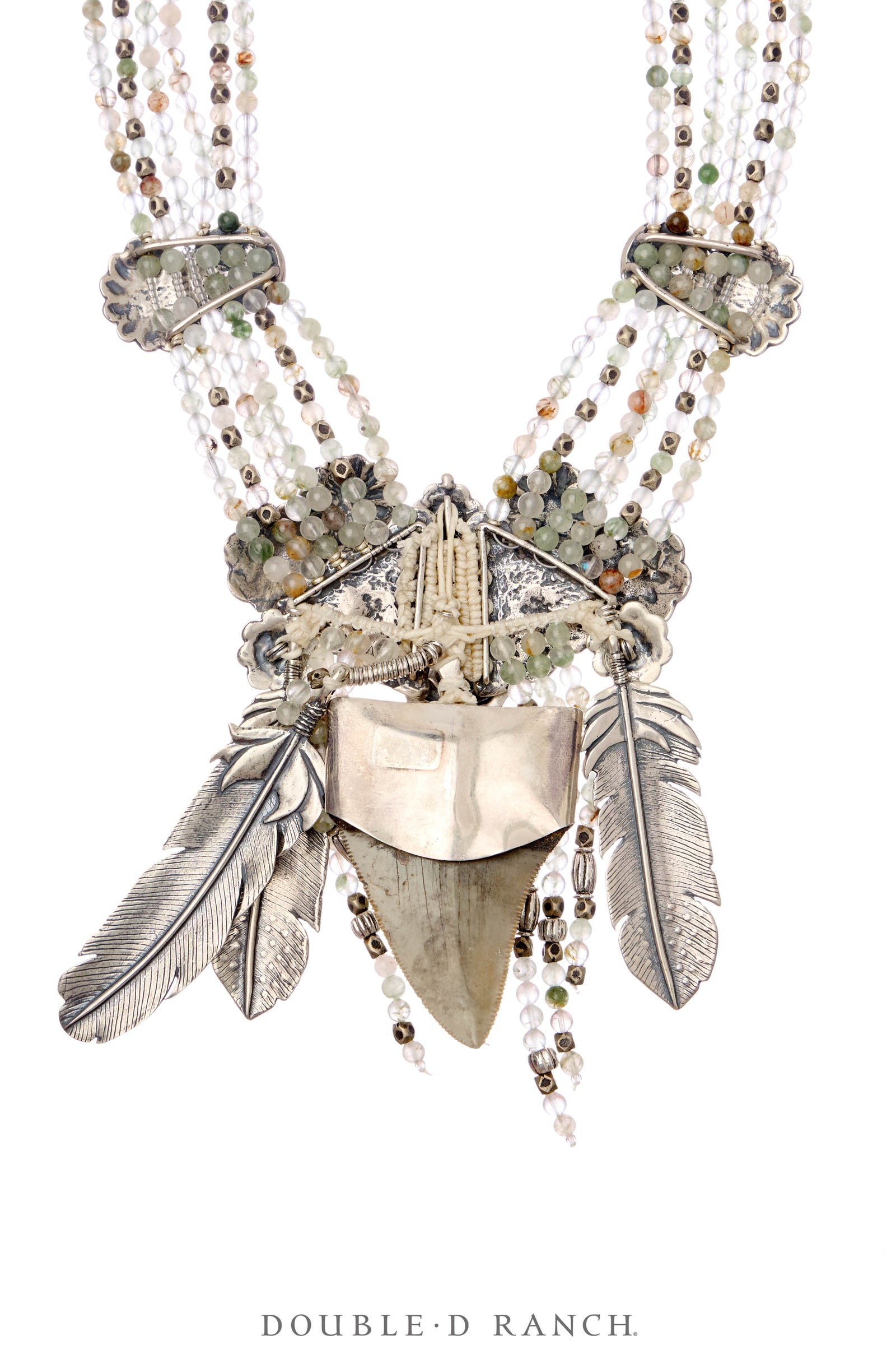 Necklace, Mummy's Bundle, by Double D Ranch, Camilla, Collar, Fosil, Feathers, 145C