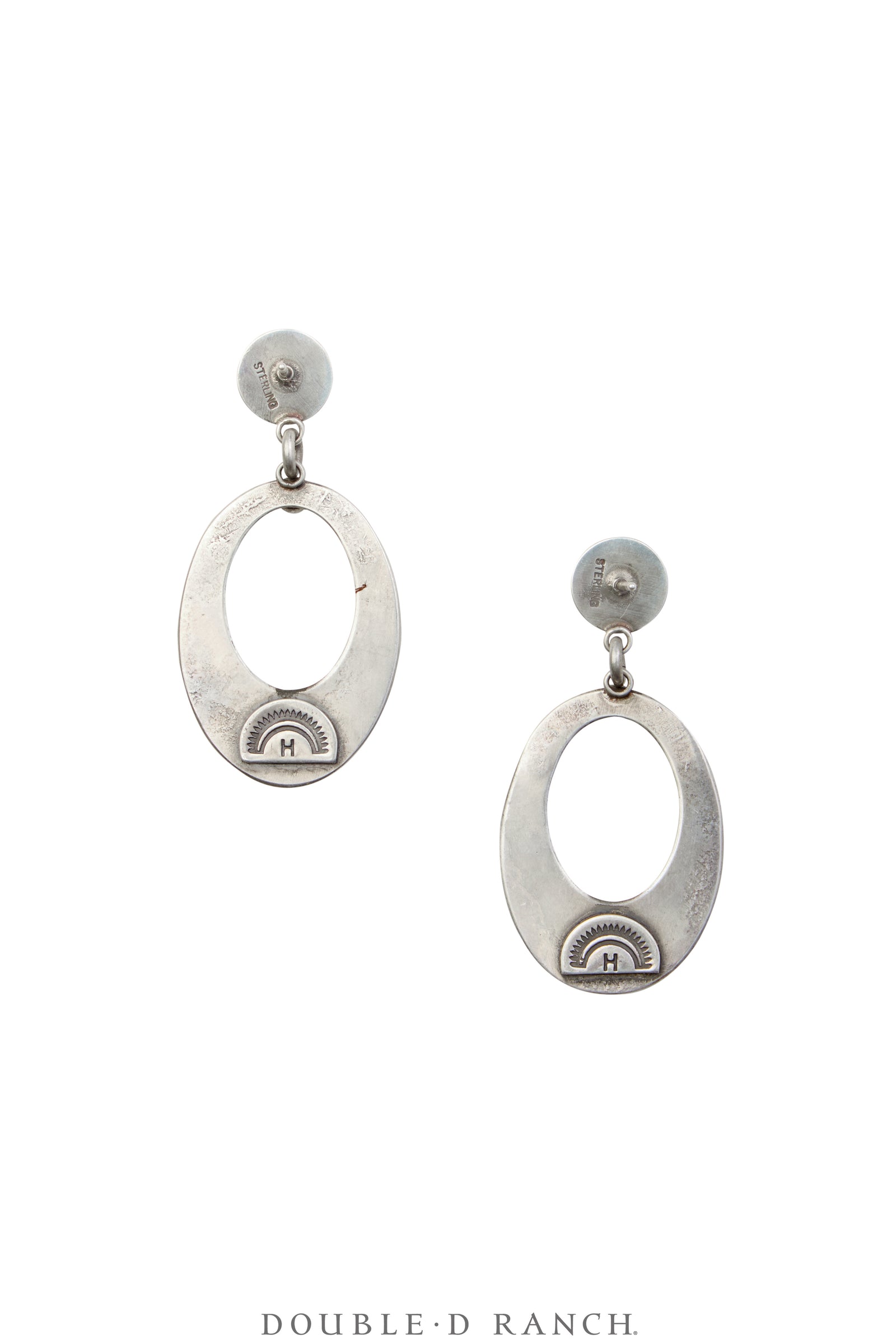 Earrings, Hoop, Turquoise, Small, Dennis Hogan Hallmark, Contemporary, 1850