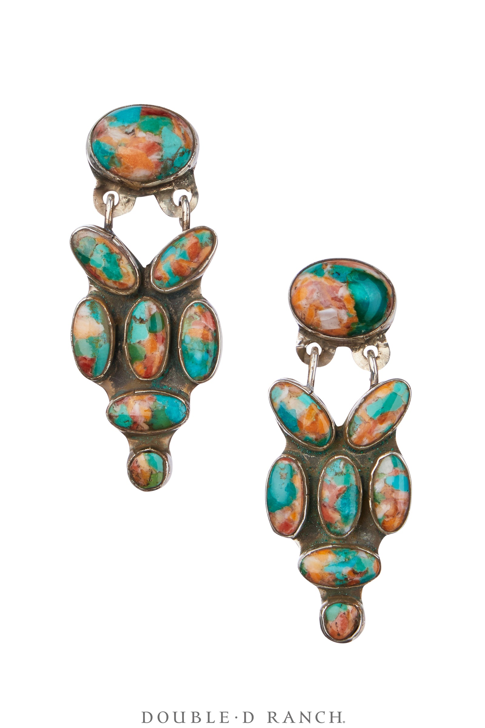 Earrings, Oscar Betz, Triangle, Calsilica, Hallmark, 2055