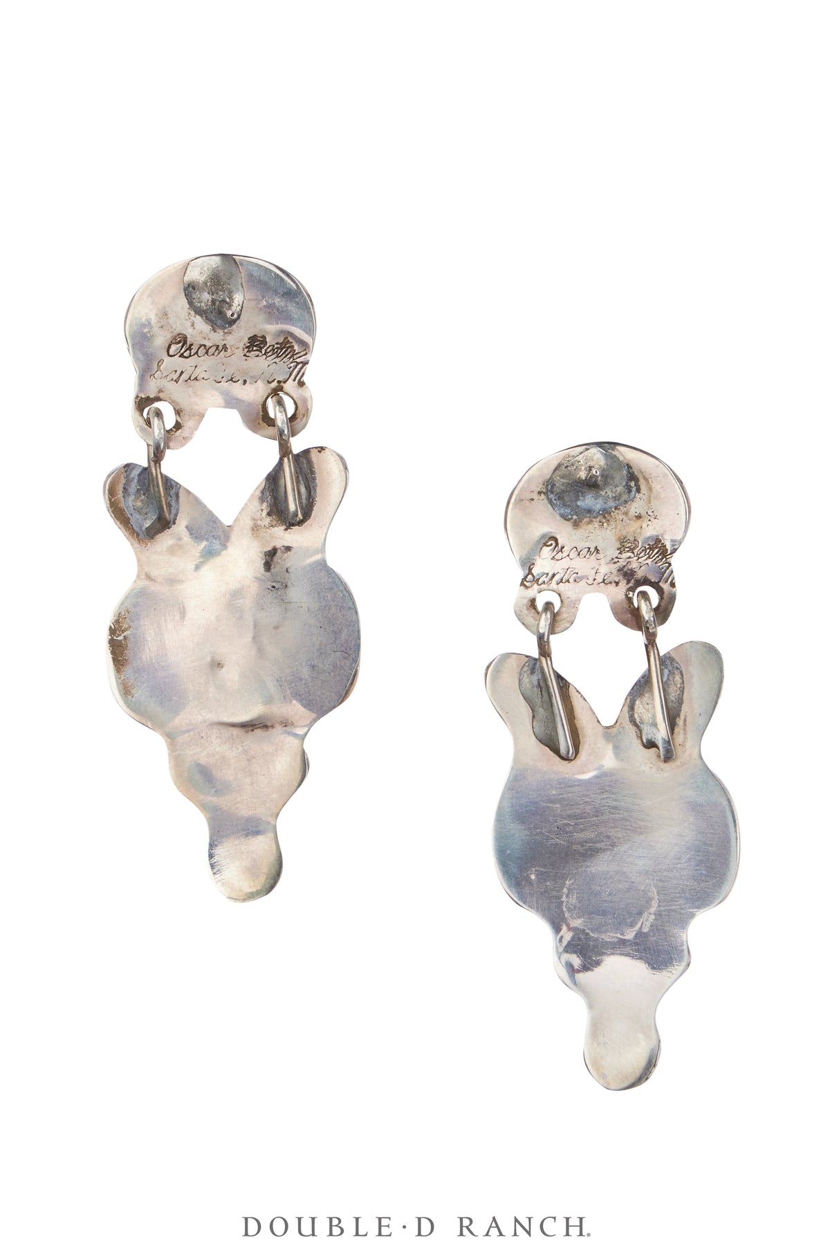 Earrings, Oscar Betz, Triangle, Calsilica, Hallmark, 2055