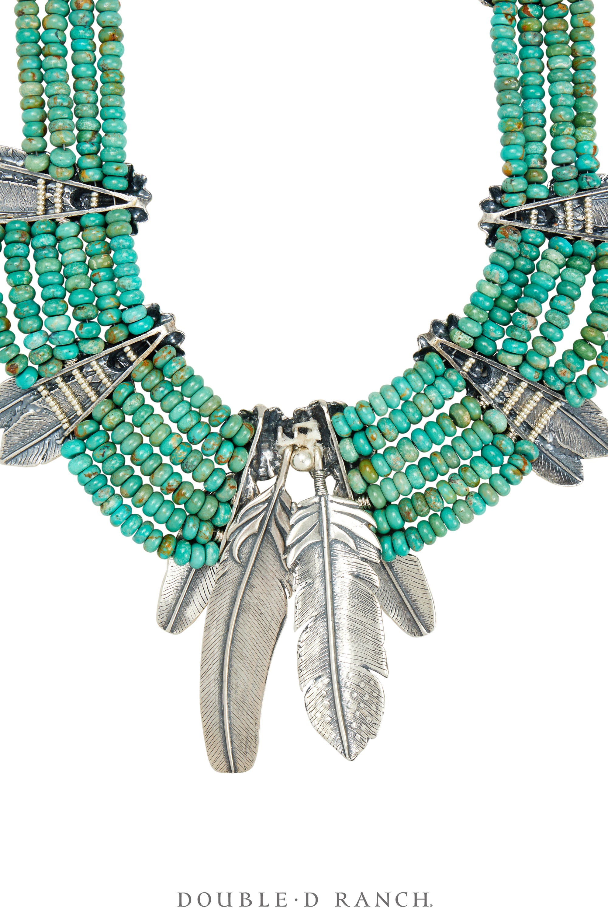 Necklace, Mummy's Bundle, by Double D Ranch, Francesca, Collar, Feathers, 110E