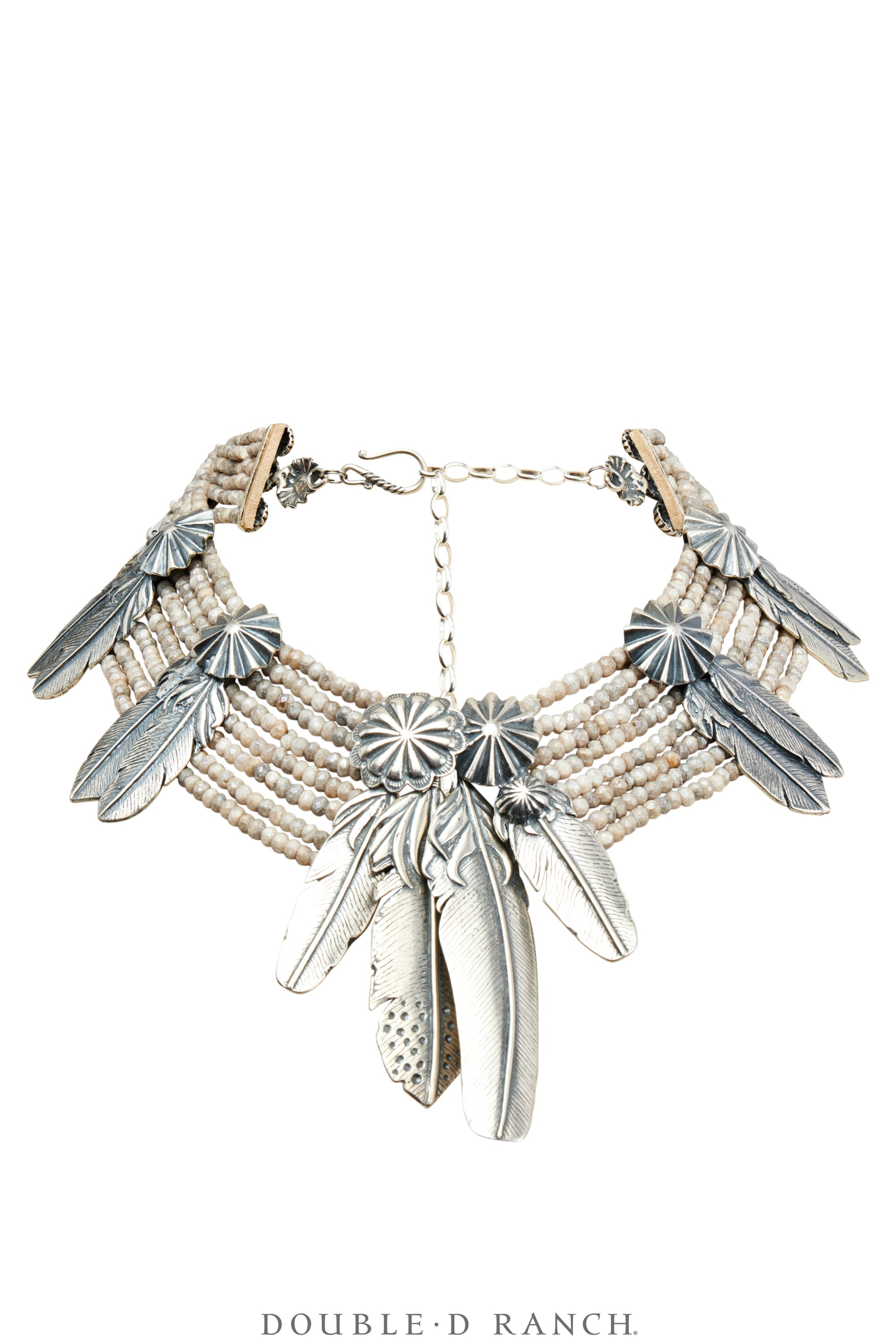 Necklace, Mummy's Bundle, by Double D Ranch, Francesca, Collar, Feathers, 110F