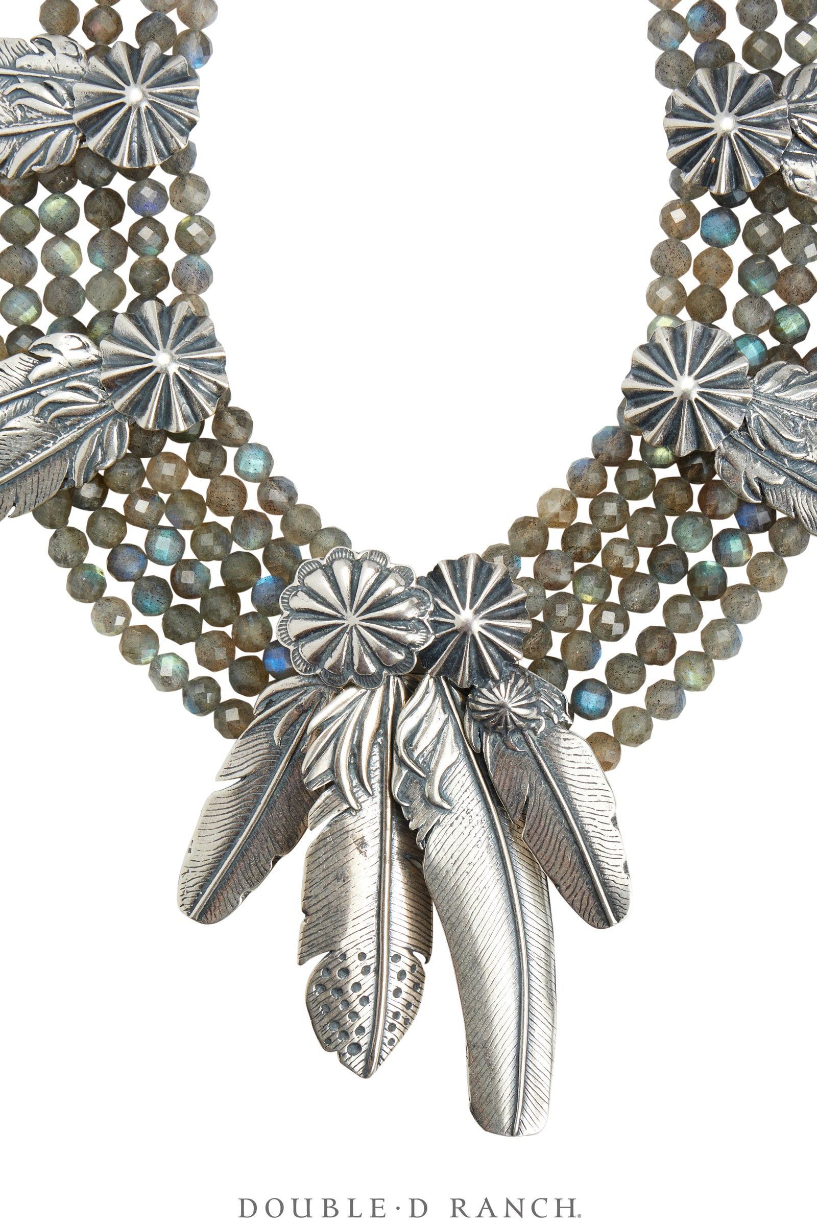 Necklace, Mummy's Bundle, by Double D Ranch, Francesca, Collar, Feathers, 110R