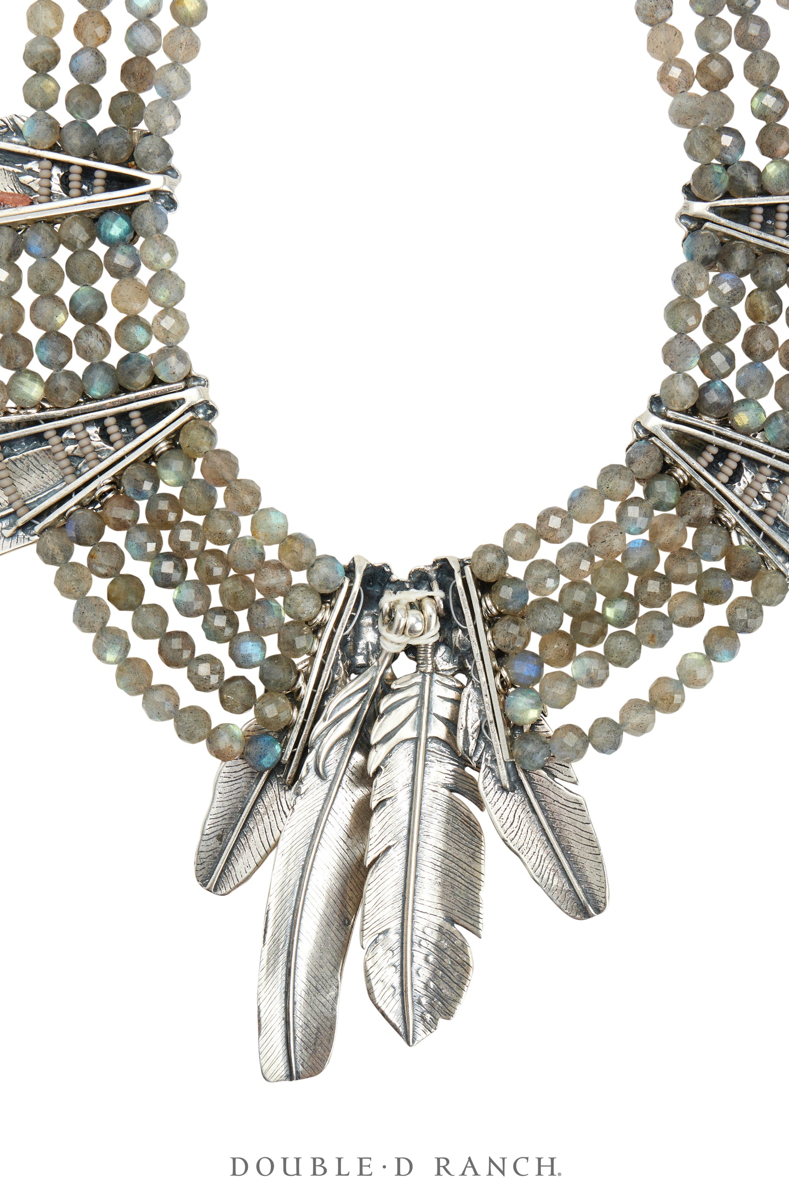 Necklace, Mummy's Bundle, by Double D Ranch, Francesca, Collar, Feathers, 110R