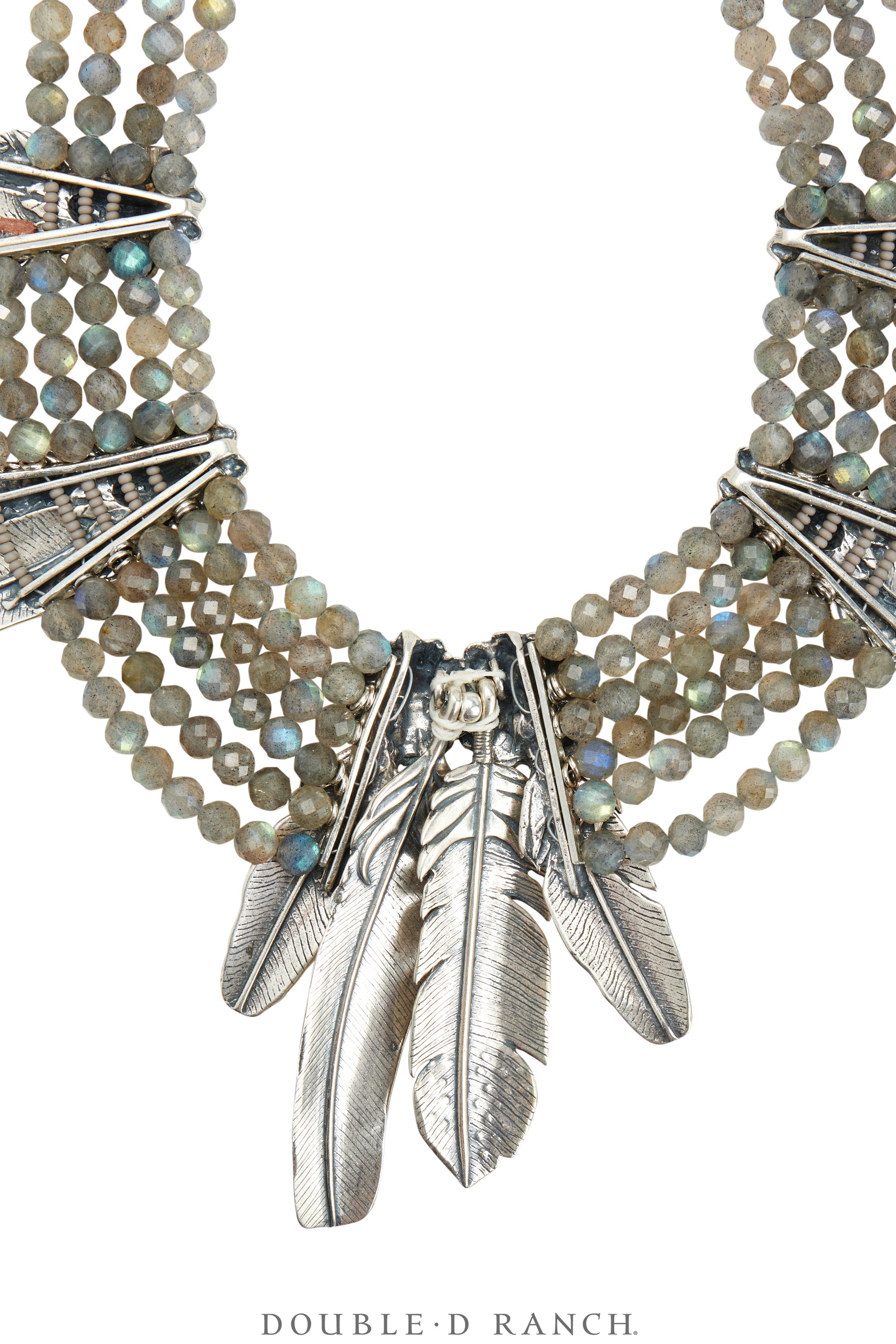 Necklace, Mummy's Bundle, by Double D Ranch, Francesca, Collar, Feathers, 110R