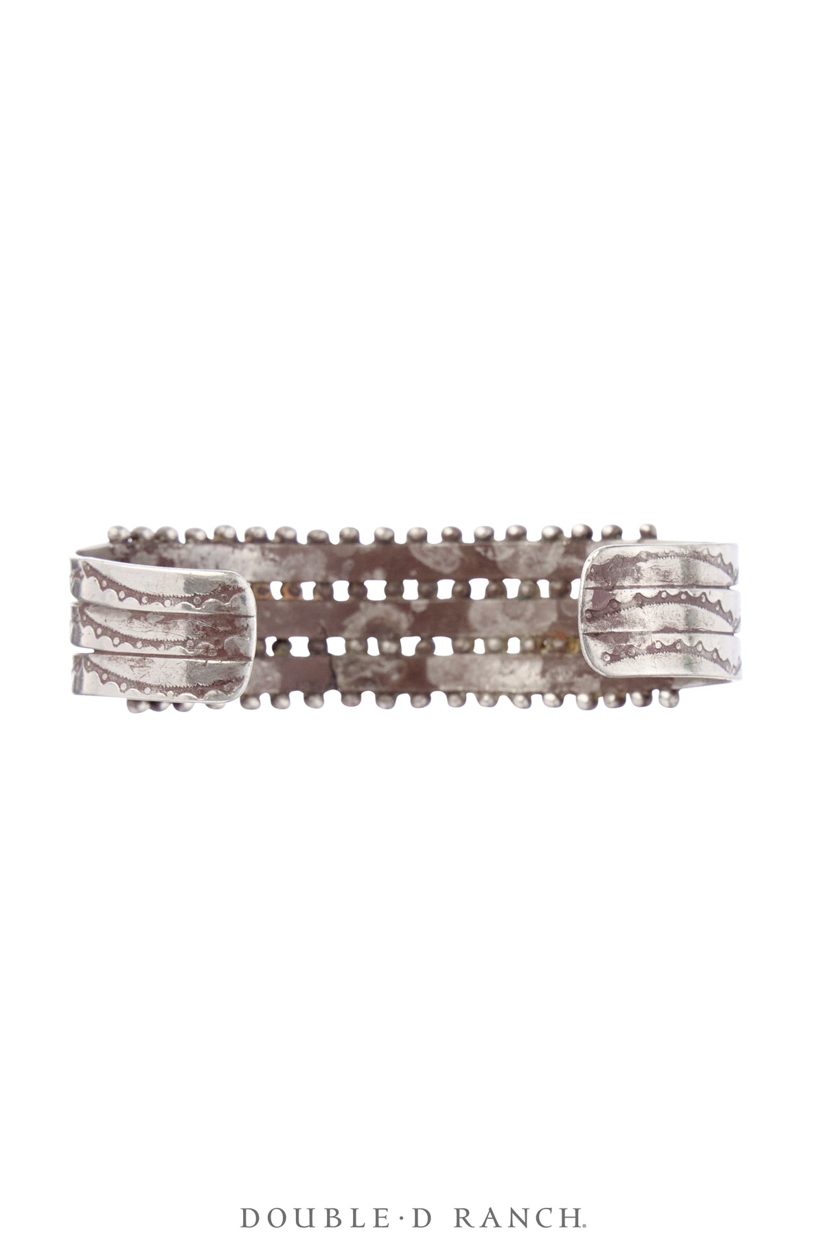 Cuff, Row, Turquoise, Needlepoint, Zuni, Vintage ‘40s, 3894