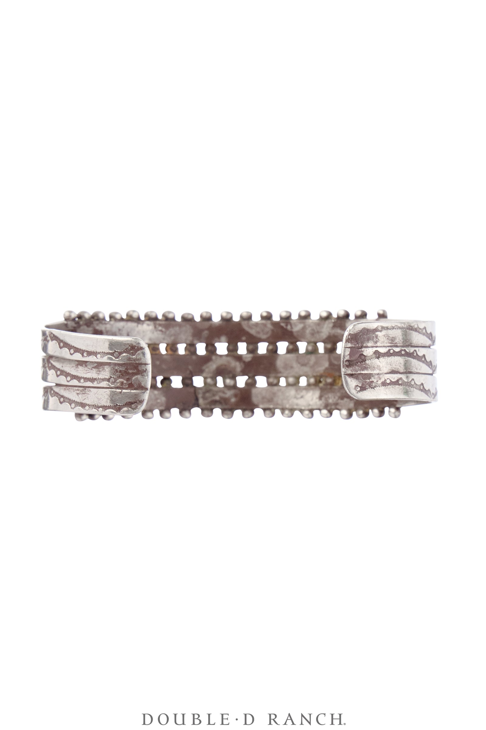 Cuff, Row, Turquoise, Needlepoint, Zuni, Vintage ‘40s, 3894