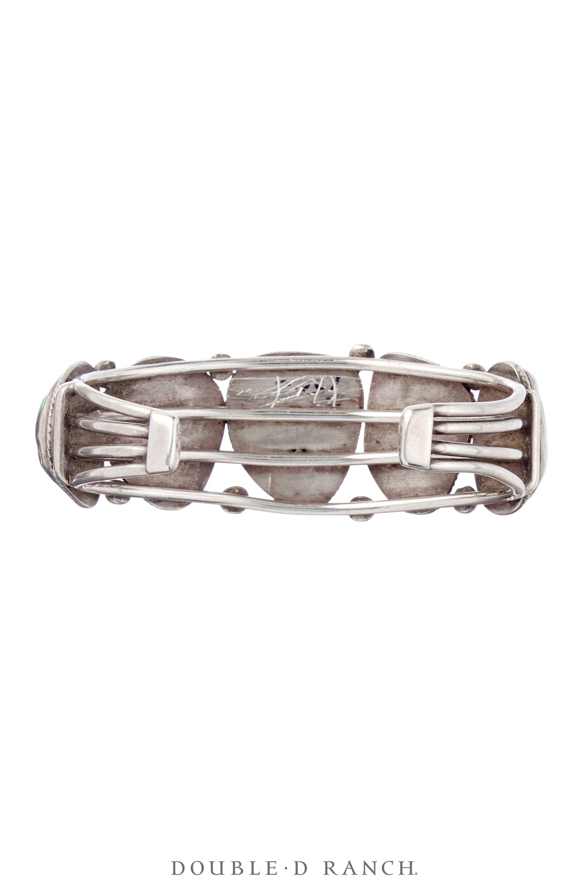 Cuff, Natural Stone, Turquoise, Five Stones, Old Pawn, 3909