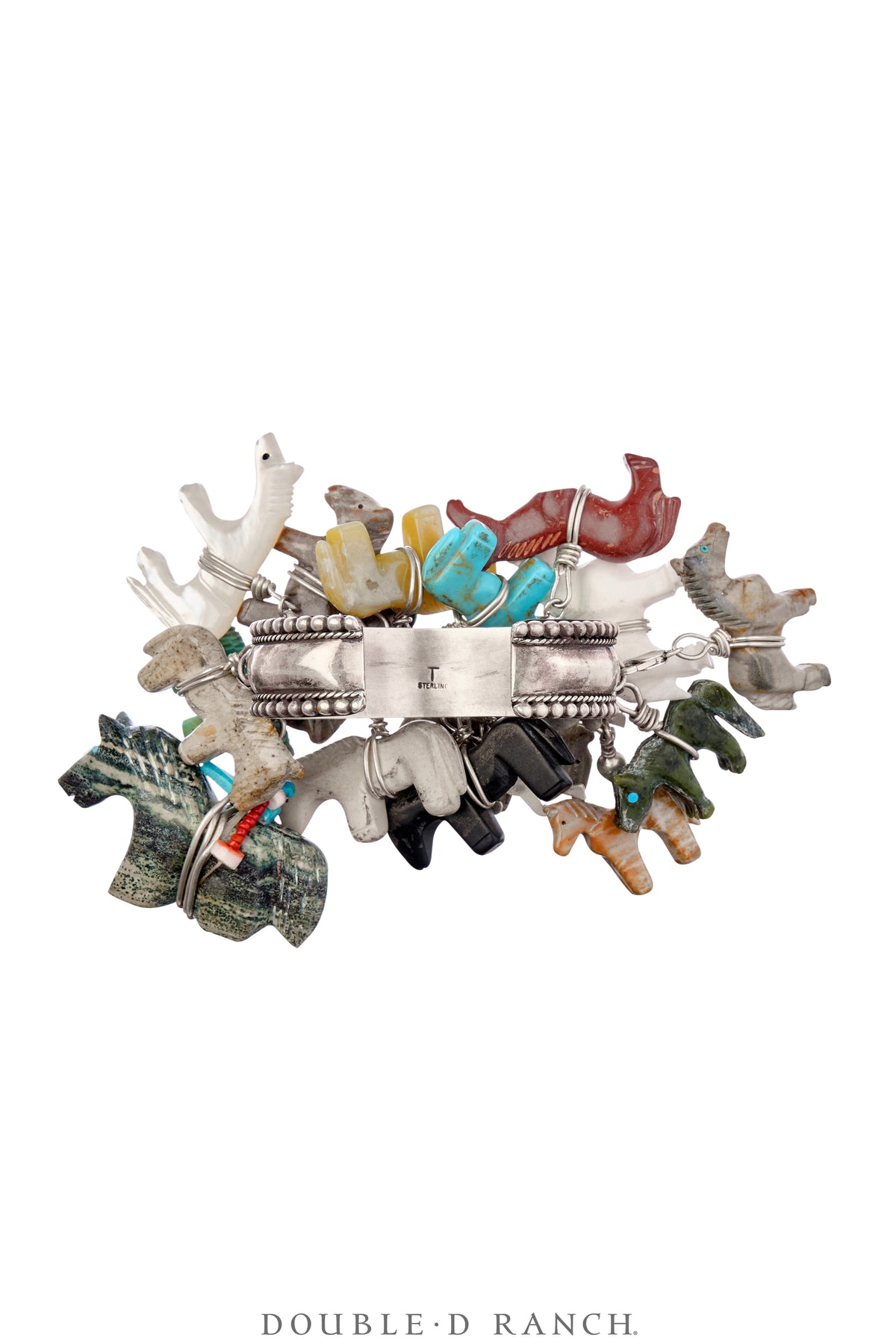 Cuff & Ring, Novelty, Mixed Stones, Fetishes, Hallmark, Contemporary, 3923