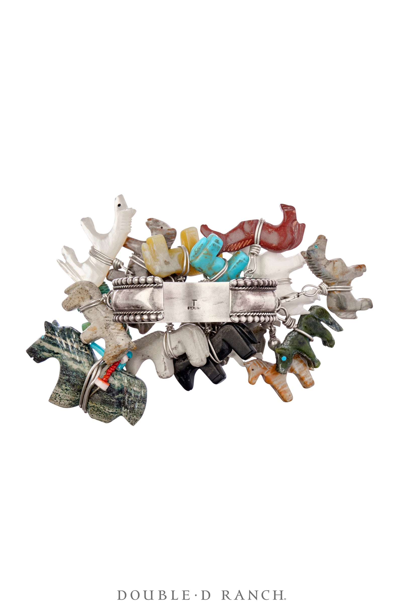 Cuff & Ring, Novelty, Mixed Stones, Fetishes, Hallmark, Contemporary, 3923