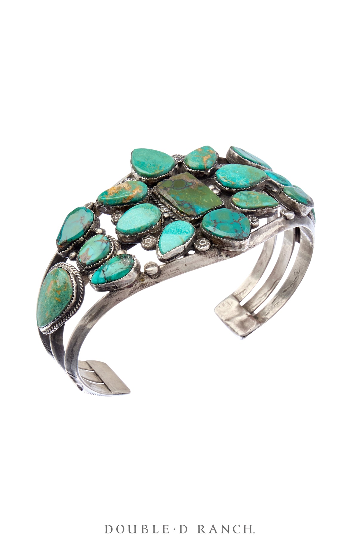 Cuff, Cluster, Turquoise, Royston Mine, Old Pawn, pre-'60s, 3929