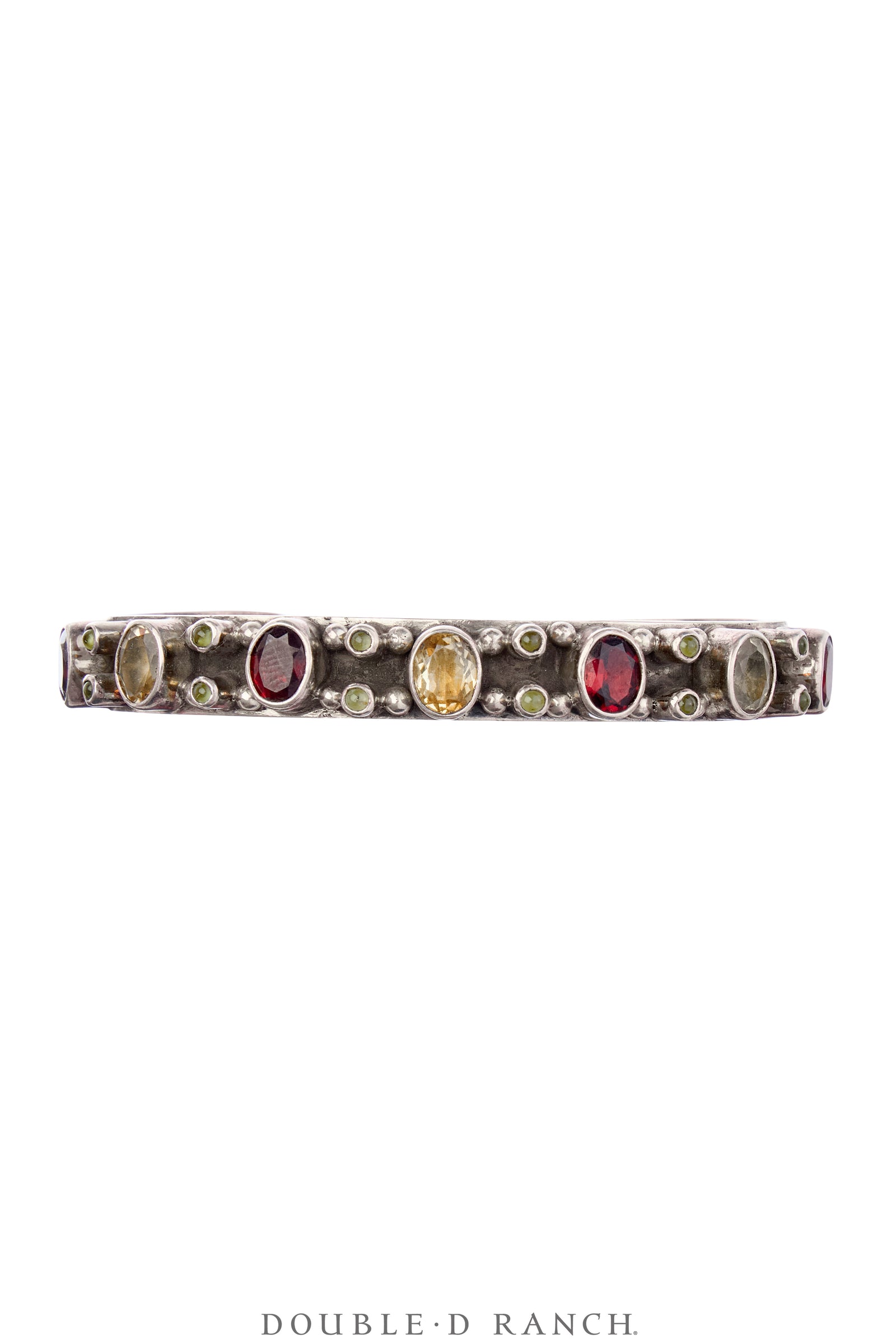 Cuff, Faceted Jewels, Row, Citrine, Garnet,  Hallmark, Contemporary, 3949