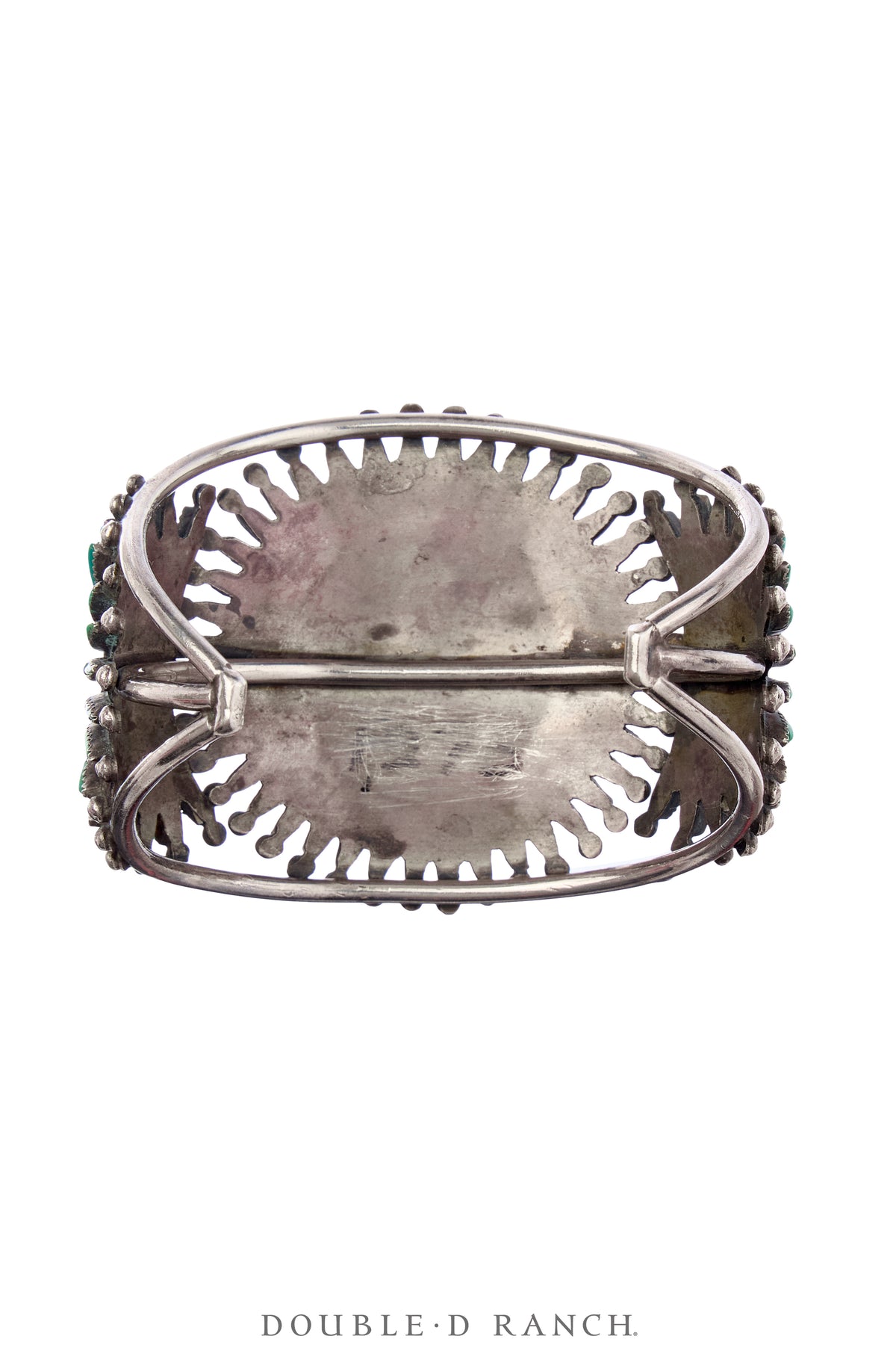 Cuff, Cluster, Turquoise, Needlepoint, Vintage, 40s, 3956