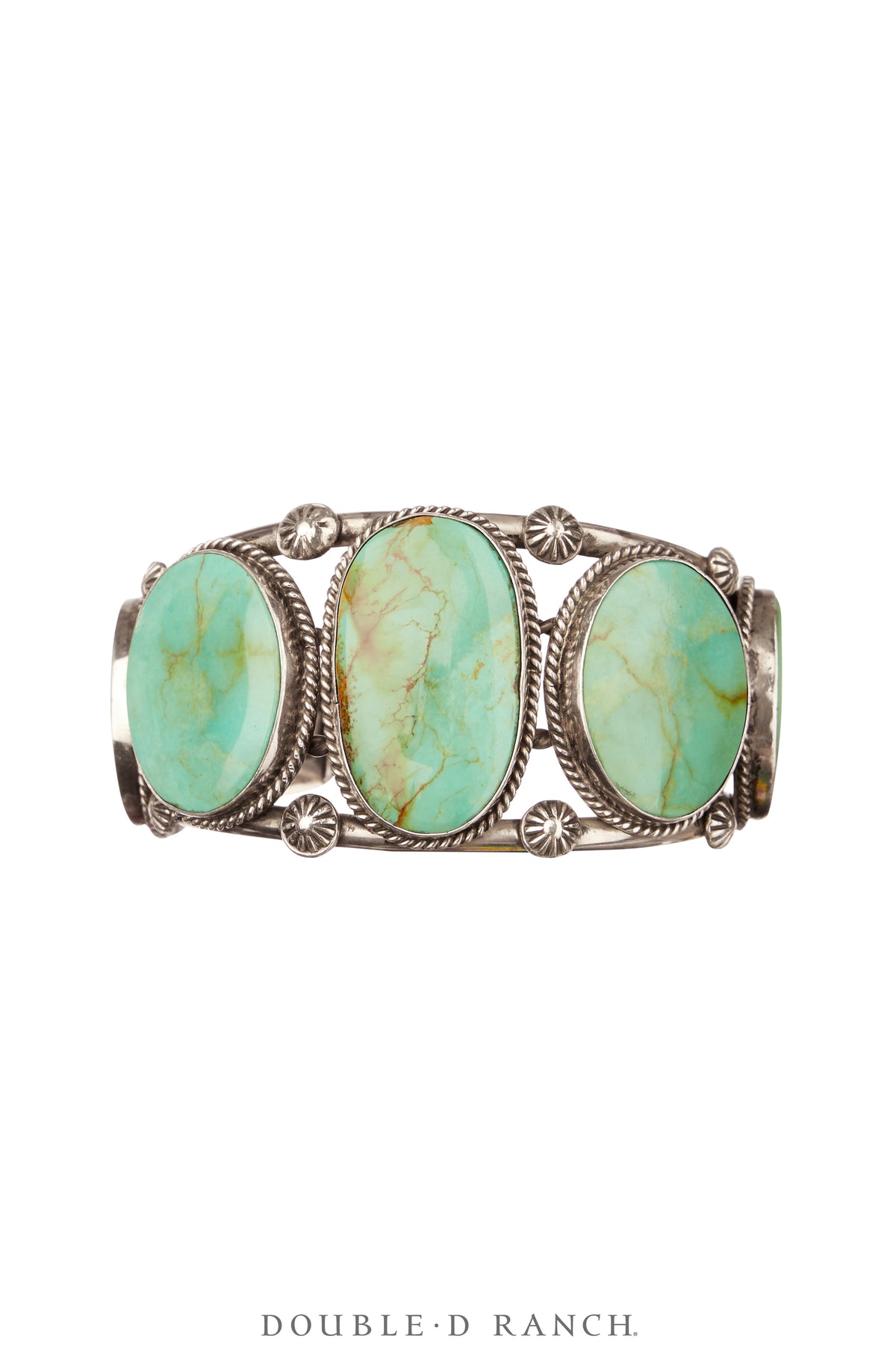 Cuff, Natural Stone, Turquoise, 5 Stones, Hallmark, Contemporary, 3966