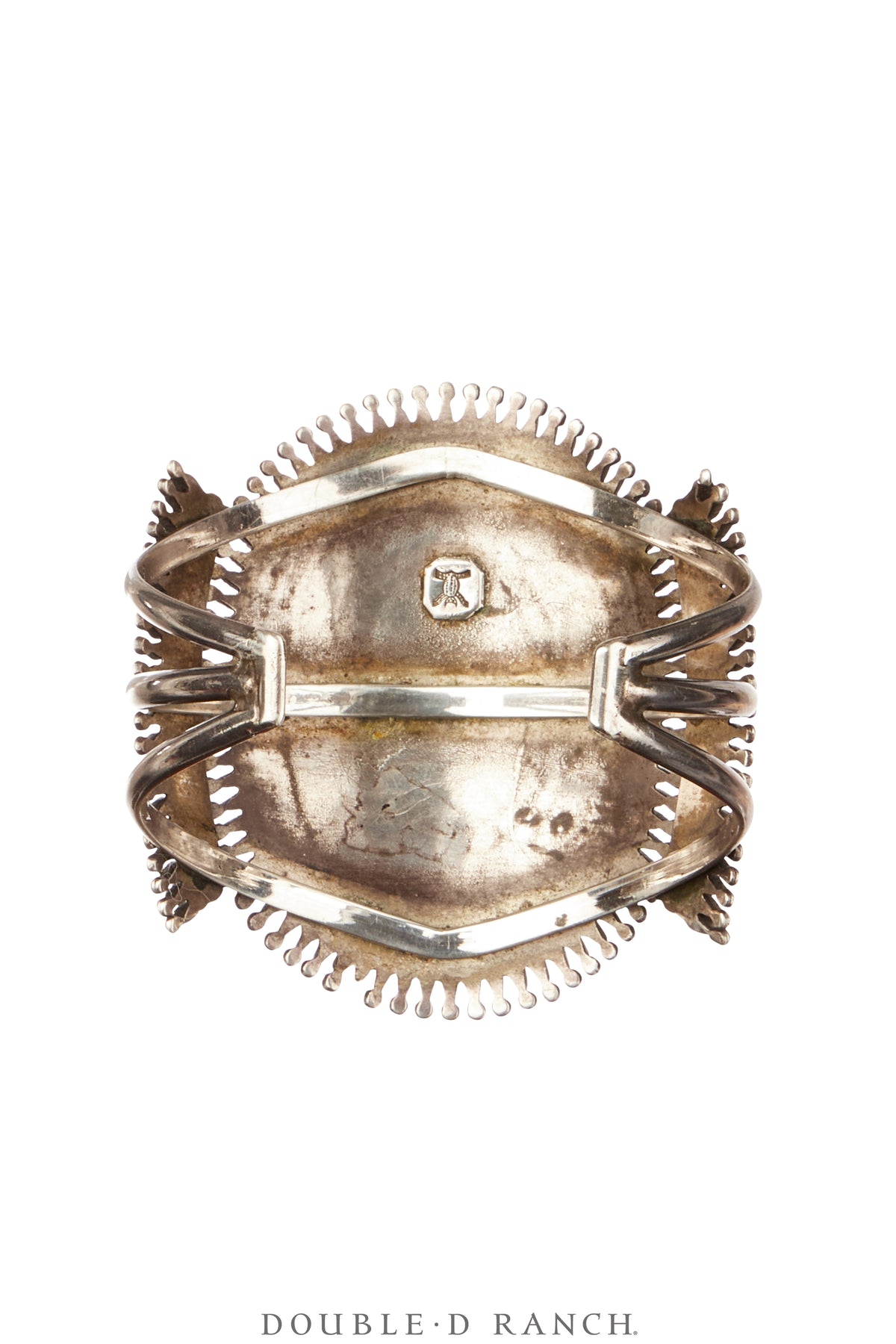 Cuff, Cluster, Turquoise, Needlepoint & Snake Eyes, Spectacular, Quam Hallmark, Vintage ‘70s, 3968