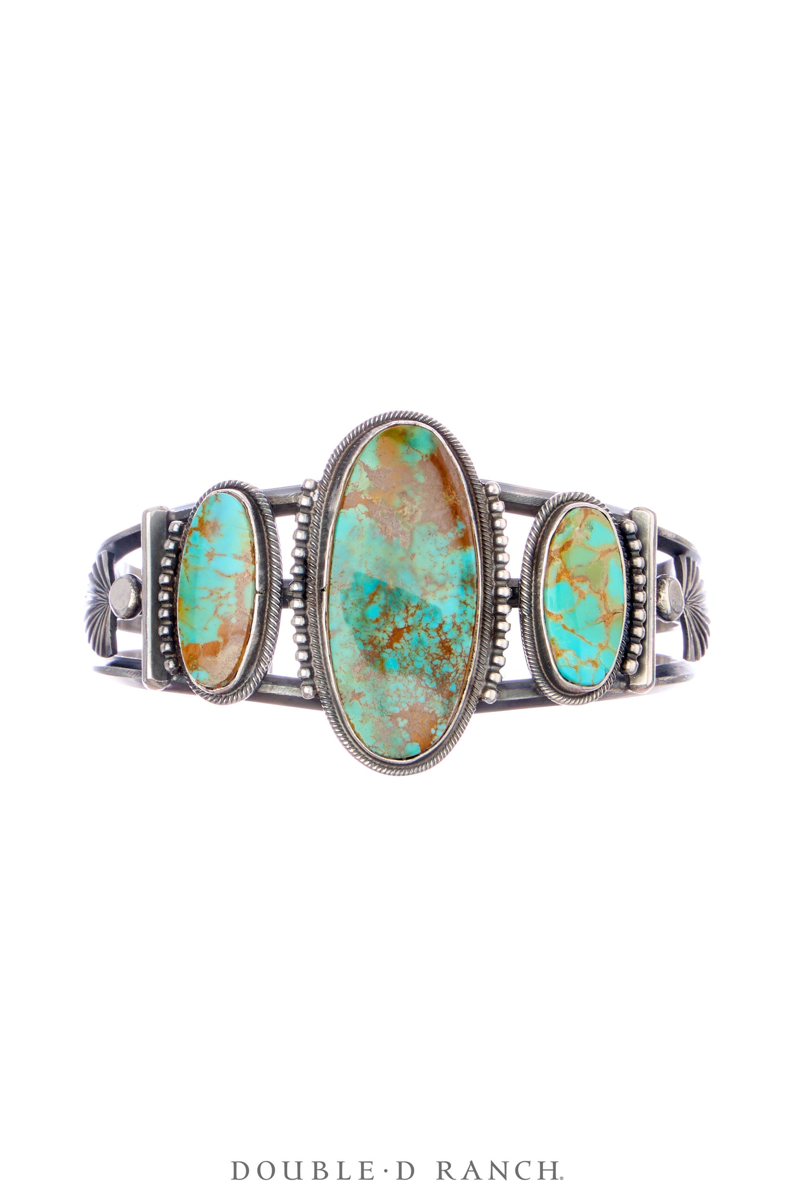 Cuff, Natural Stone, Turquoise, Harry Morgan Hallmark, Vintage, 4006