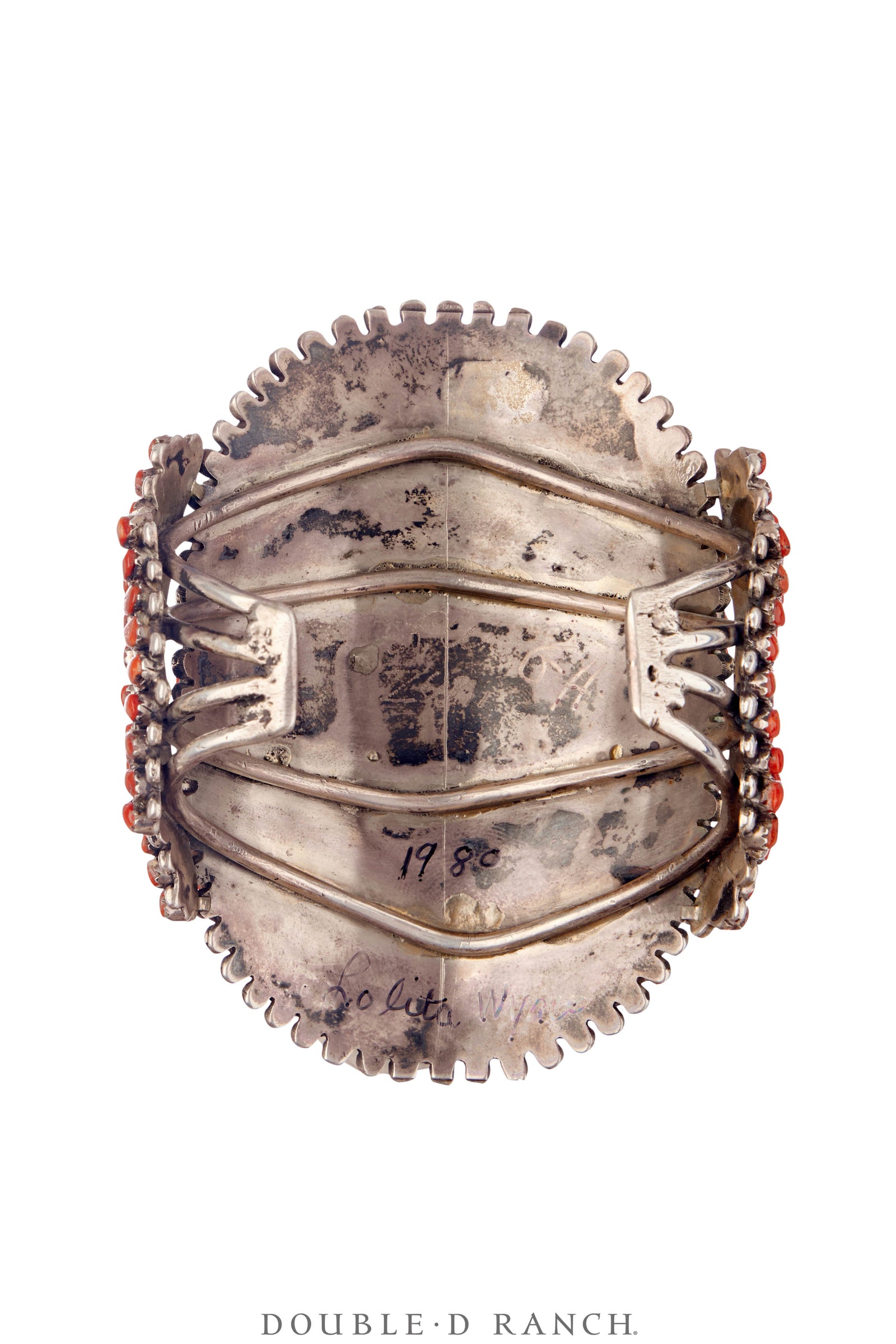 Cuff, Cluster, Coral, Pettit Point, Hallmark, Vintage, 4043