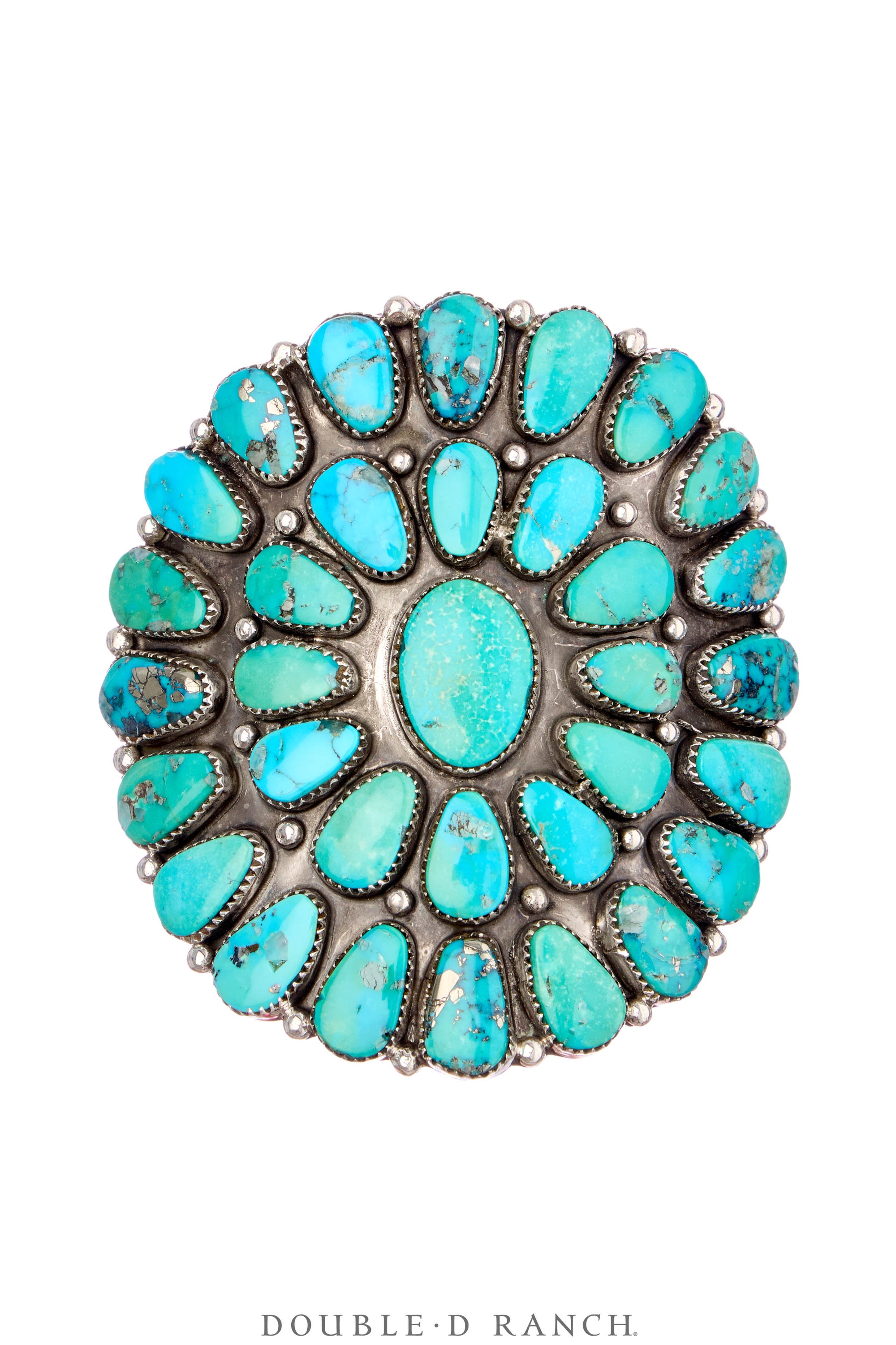 Cuff, Cluster, Turquoise, Sans Hallmark, Vintage, 4044