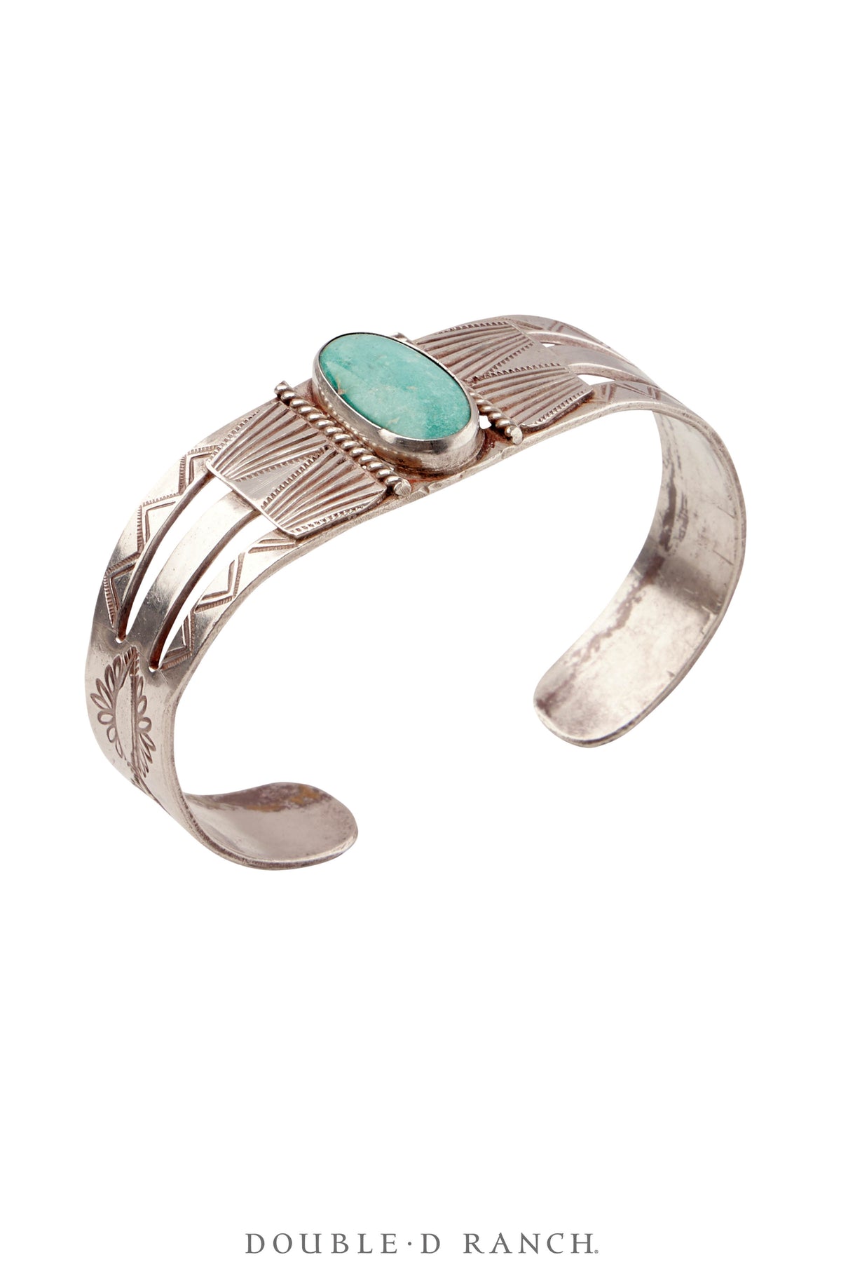 Cuff, Fred Harvey Railroad Era, Turquoise, Vintage ‘40s, 4054