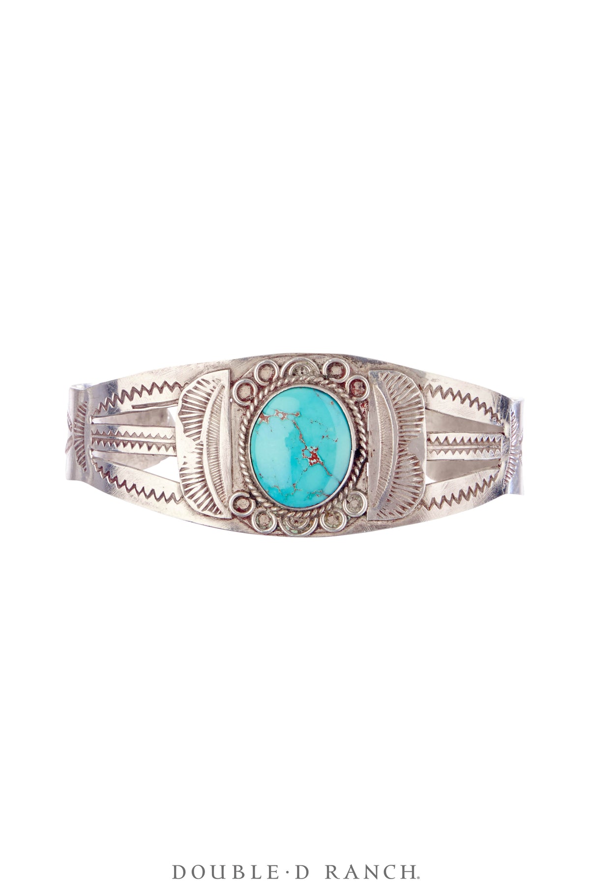 Cuff, Fred Harvey Railroad Era, Turquoise, Vintage ‘40s, 4057