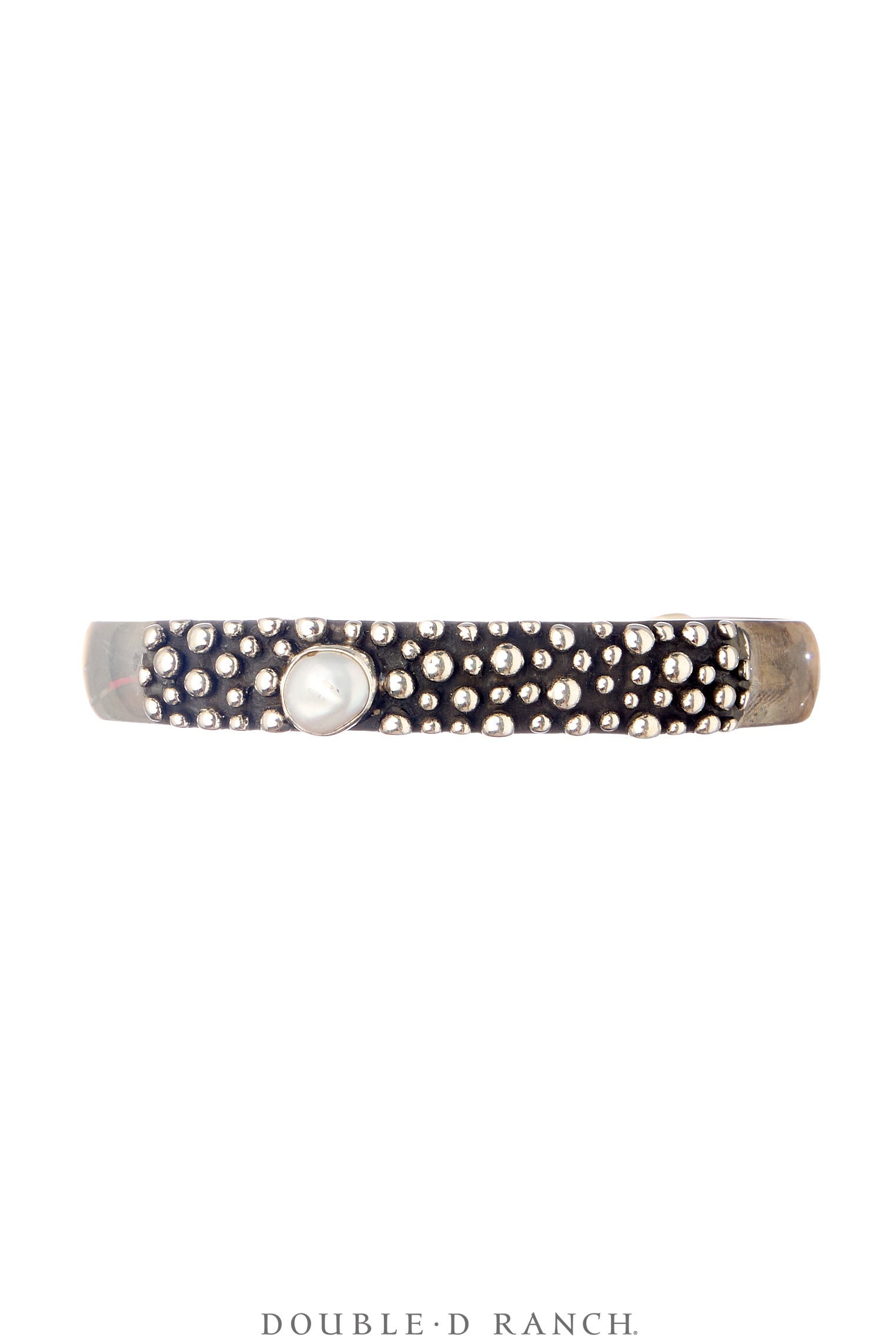 Cuff, Blackened Bubble, Freshwater Pearls, Sterling Silver, Hallmark, Contemporary, 4072