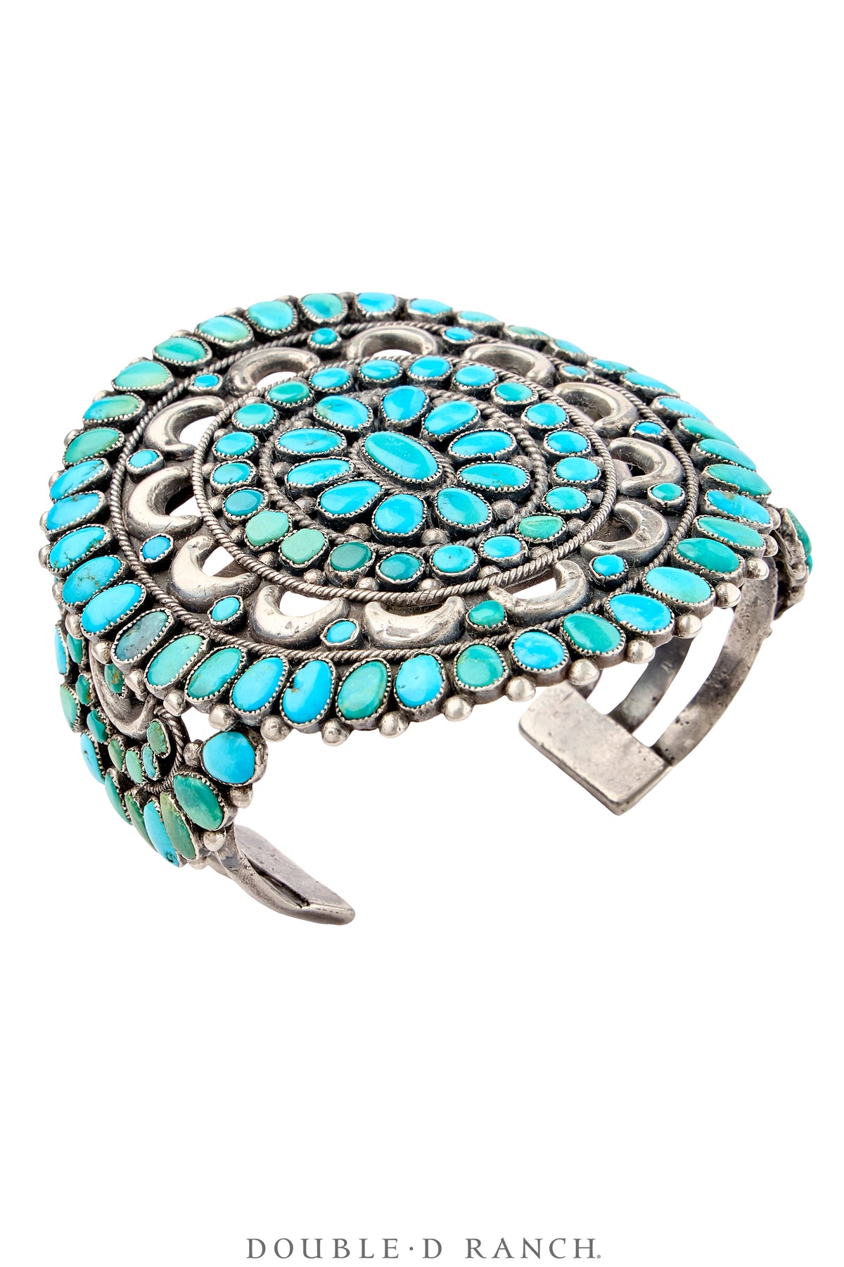 Cuff, Cluster, Turquoise, circa 1950's, Vintage, 4084