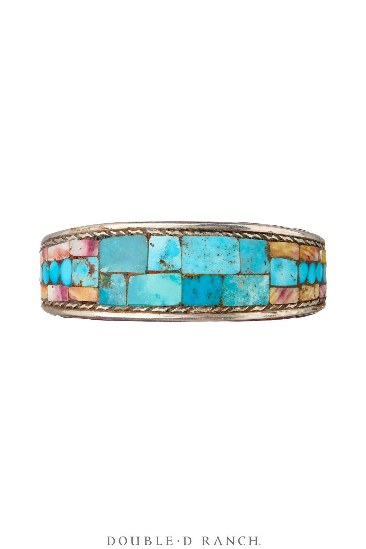 Cuff, Inlay, Turquoise, Leather Lined, Artisan, Charlie Favour, Contemporary, 4086