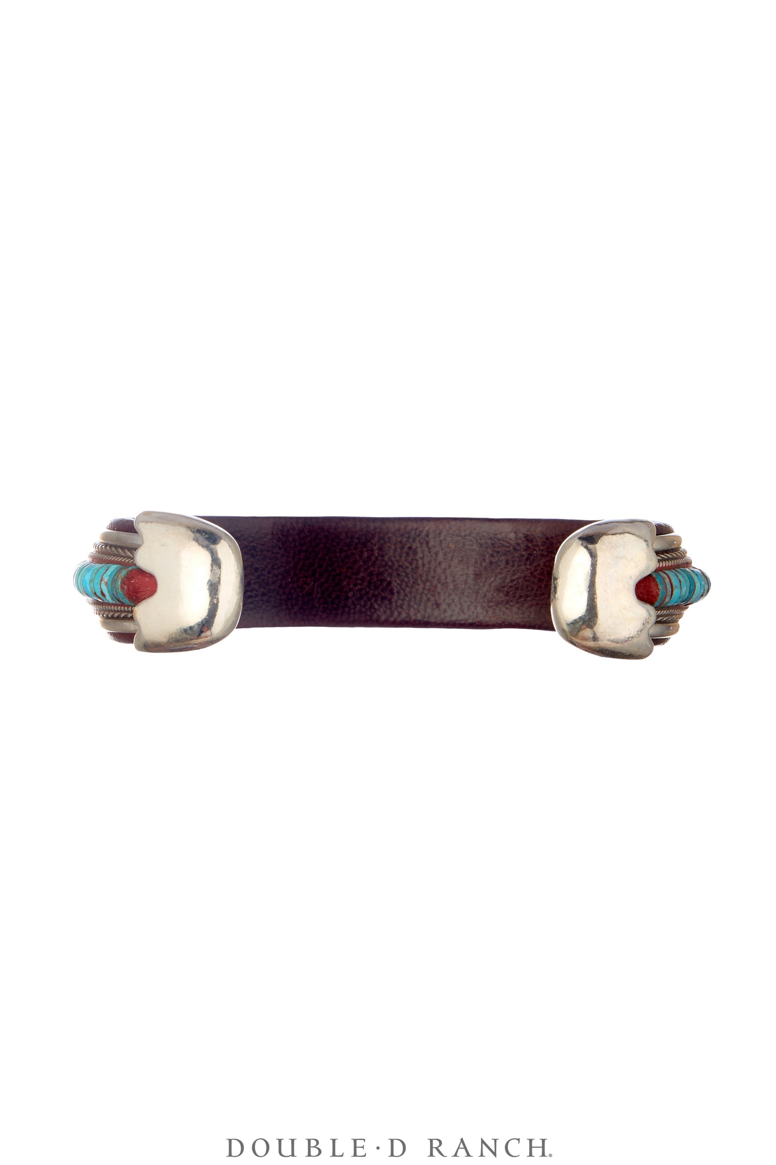 Cuff, Inlay, Turquoise, Leather Lined, Artisan, Charlie Favour, Contemporary, 4094