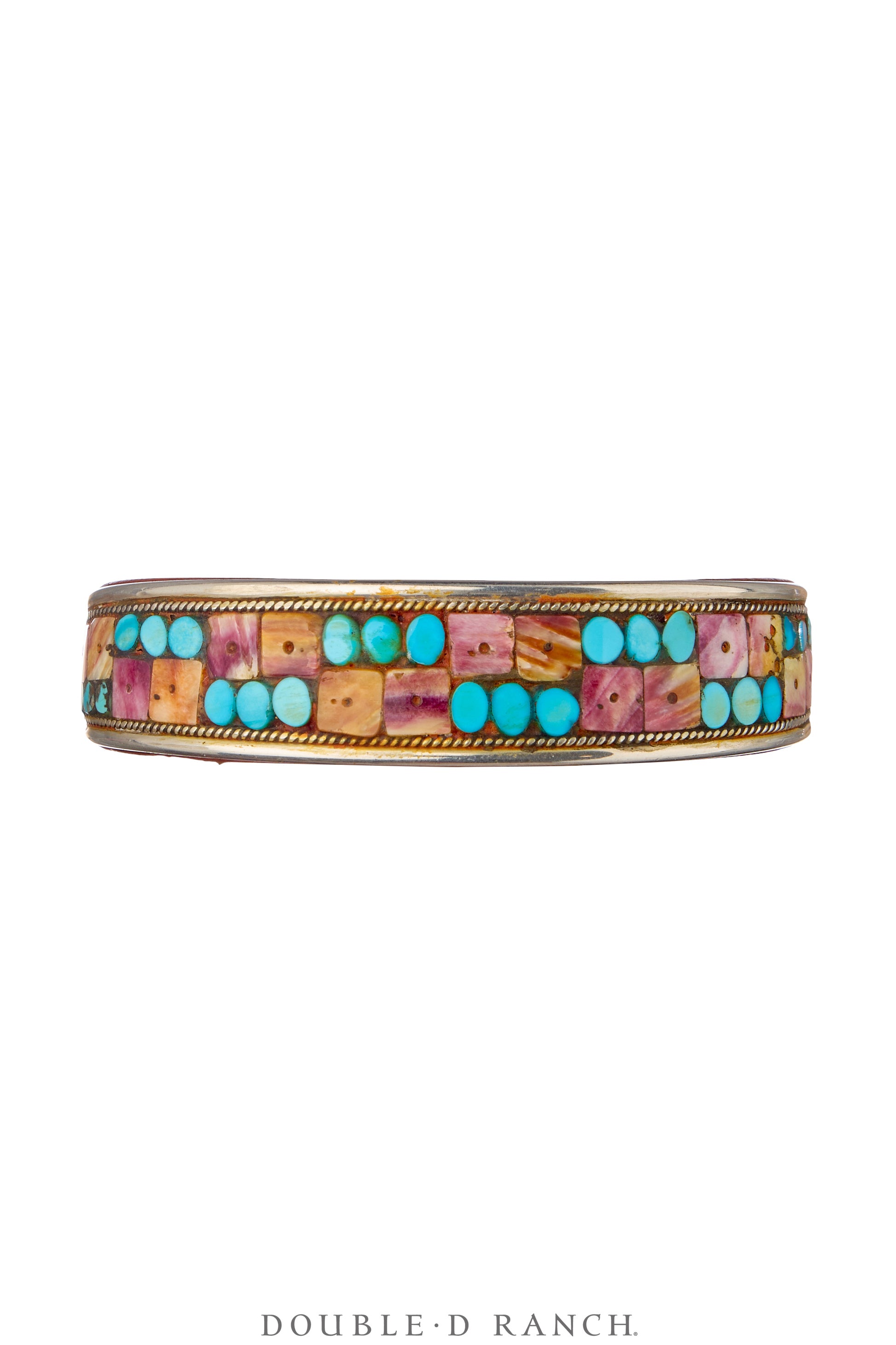 Cuff, Inlay, Turquoise, Leather Lined, Artisan, Charlie Favour, Contemporary, 4098