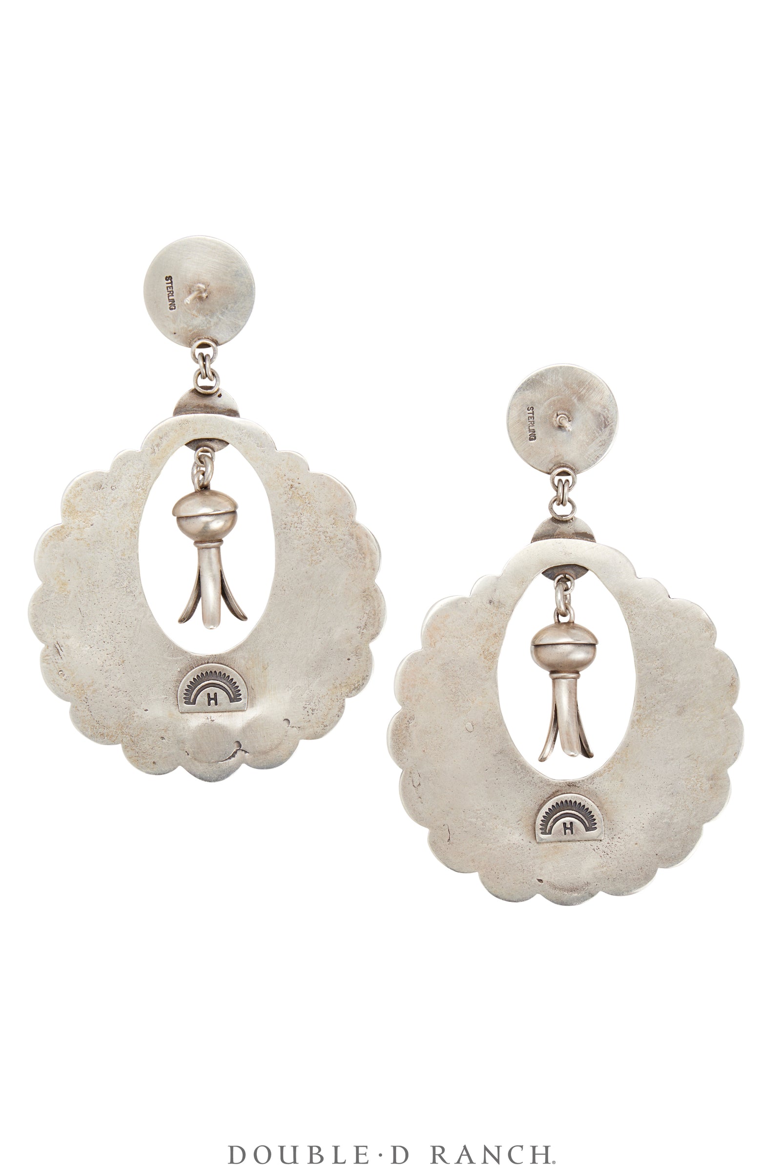 Earrings, Hoop,Turquoise, Dennis Hogan Hallmark, Contemporary, 1135B