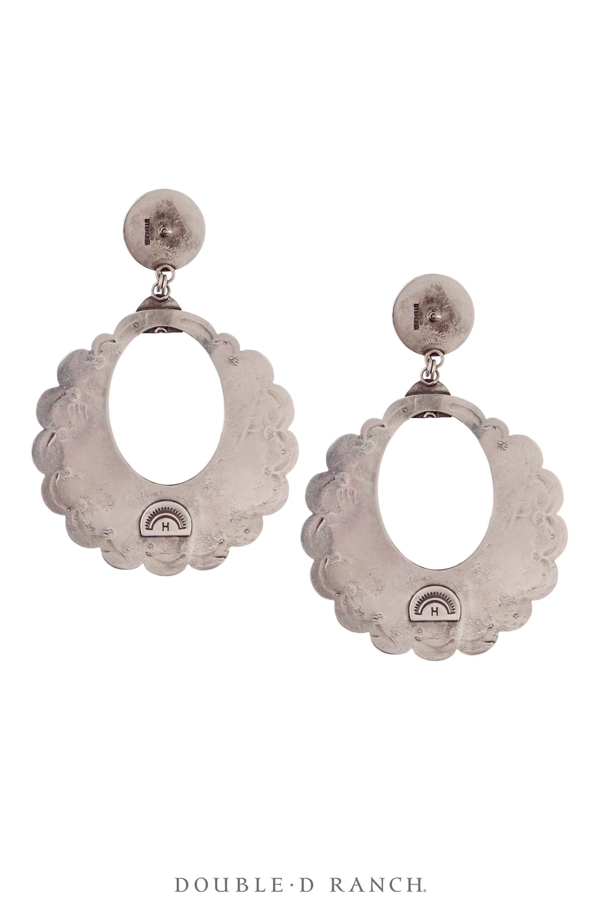 Earrings, Hoop, Turquoise, Dennis Hogan Hallmark, Contemporary,1135G