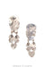 Earrings, Oscar Betz, Drop, Mixed Stones, Hallmark, Contemporary, 1794