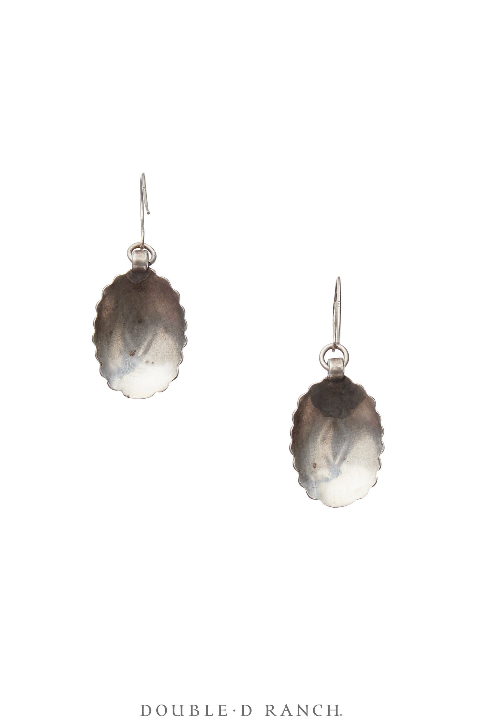 Earrings, Repurposed, Sterling Silver, Concho, Vintage, 1809
