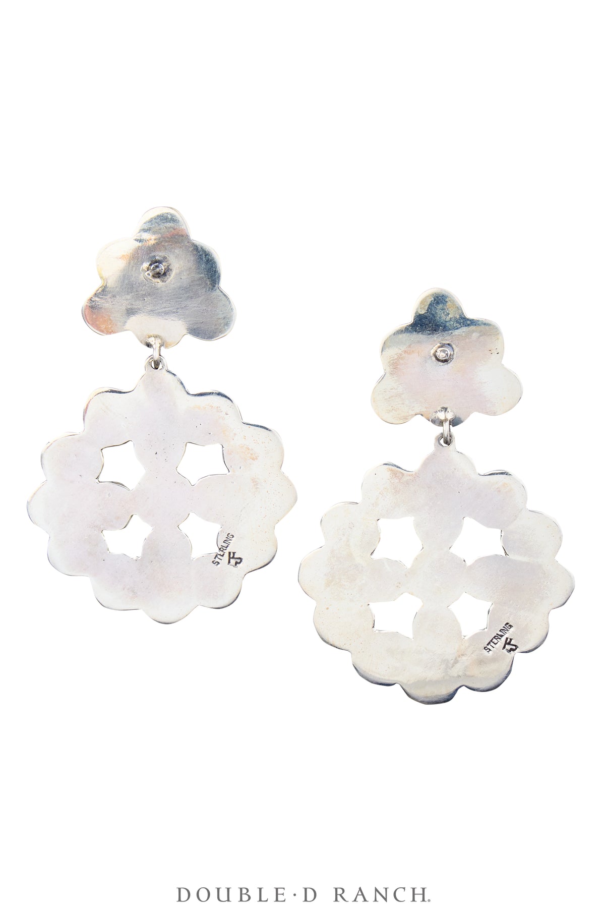 Earrings, Federico, Cluster, Drop, Onyx, Hallmark, Contemporary, 1898