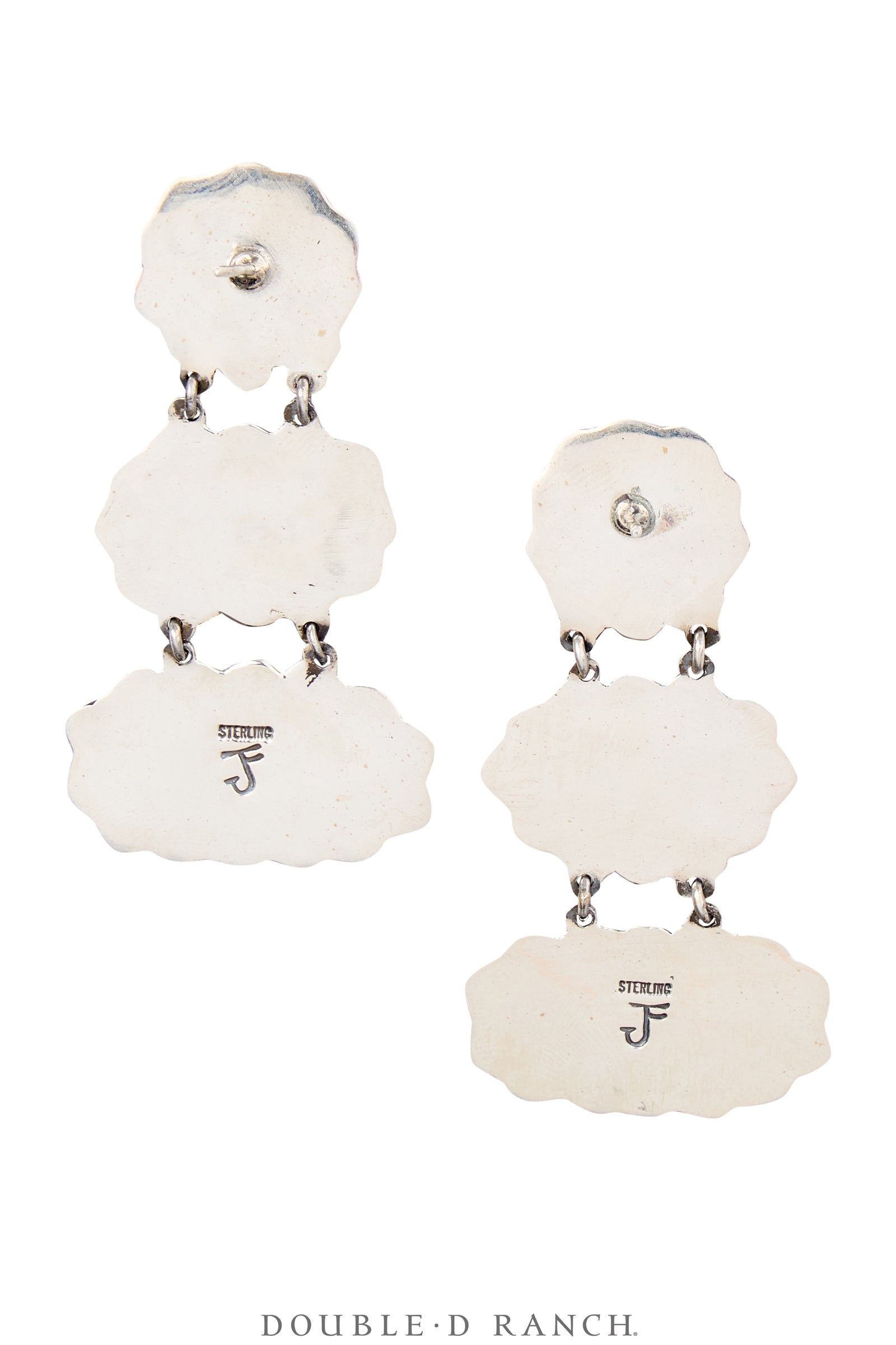 Earrings, Federico, Cluster, Onyx, Hallmark, Contemporary, 1904