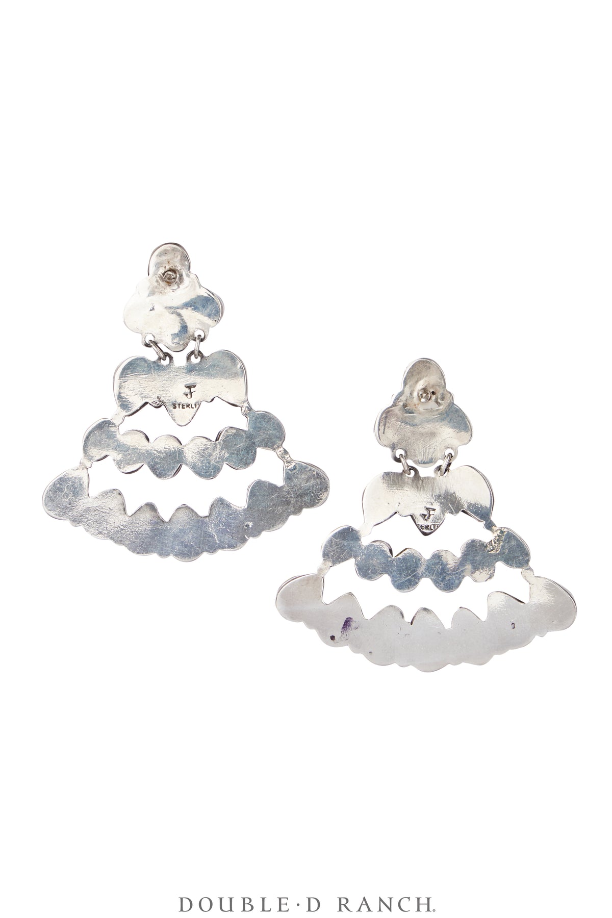 Earrings, Federico, Fan, Coral, Hallmark, Contemporary, 1912