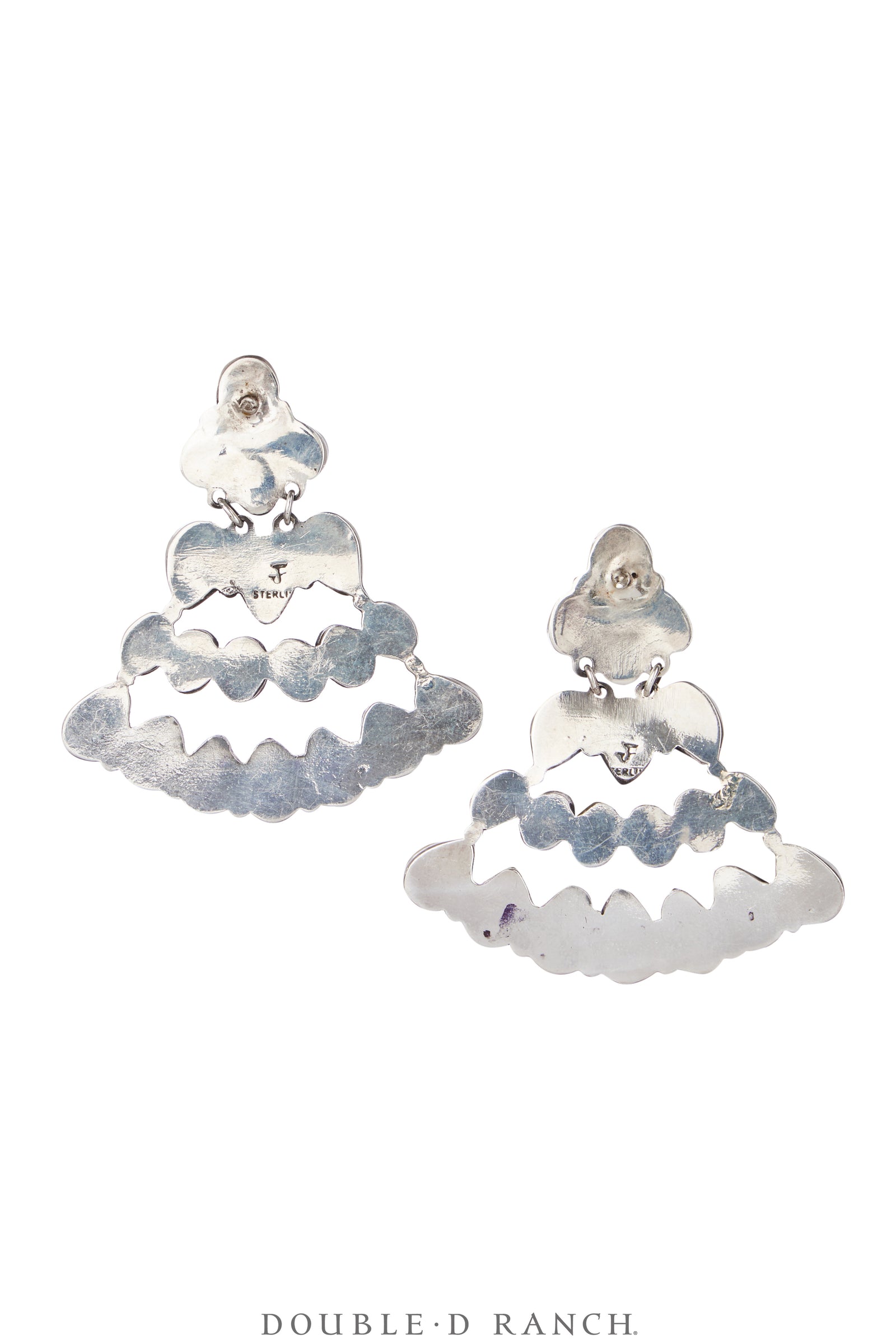 Earrings, Federico, Fan, Coral, Hallmark, Contemporary, 1912