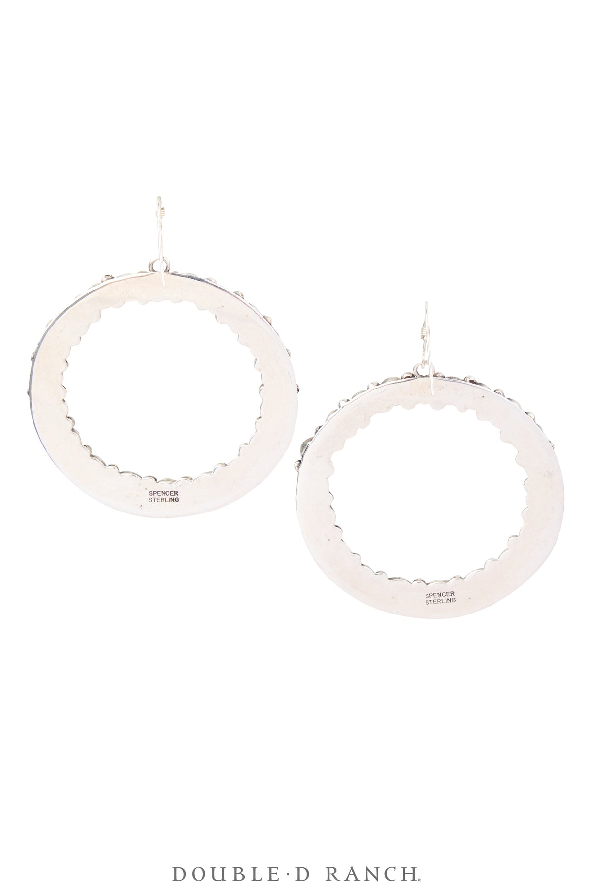 Earrings, Hoops, Turquoise, Hallmark, Contemporary, 1942