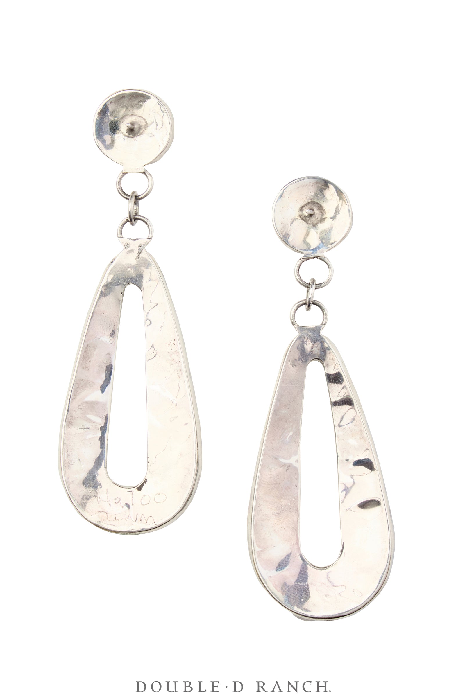 Earrings, Inlay, Opal, Fishscale, Haloo Hallmark, Contemporary, 1980