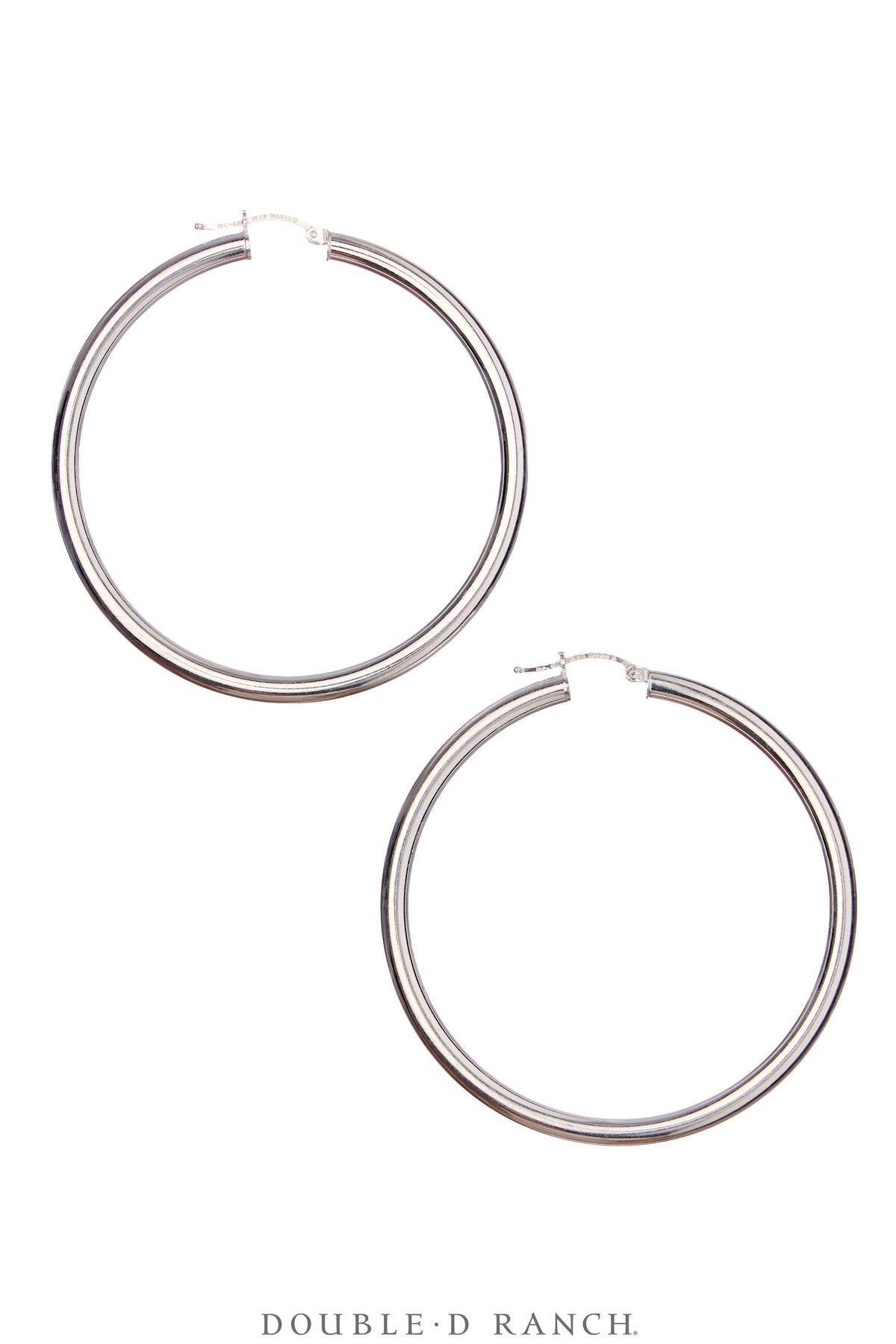 Earrings, Hoop, X-Large, Silver,, Contemporary, 2071