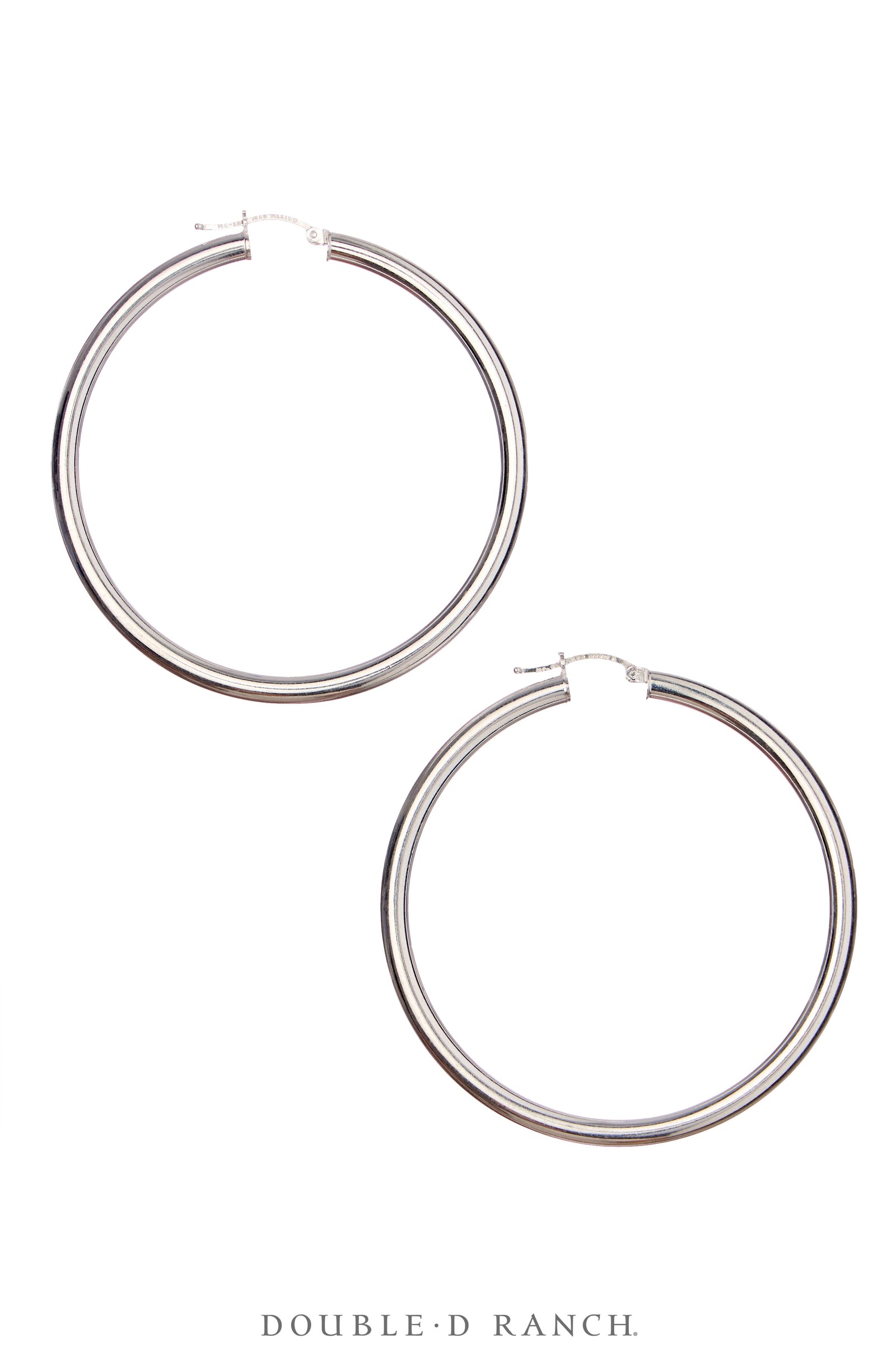Earrings, Hoop, X-Large, Silver,, Contemporary, 2071