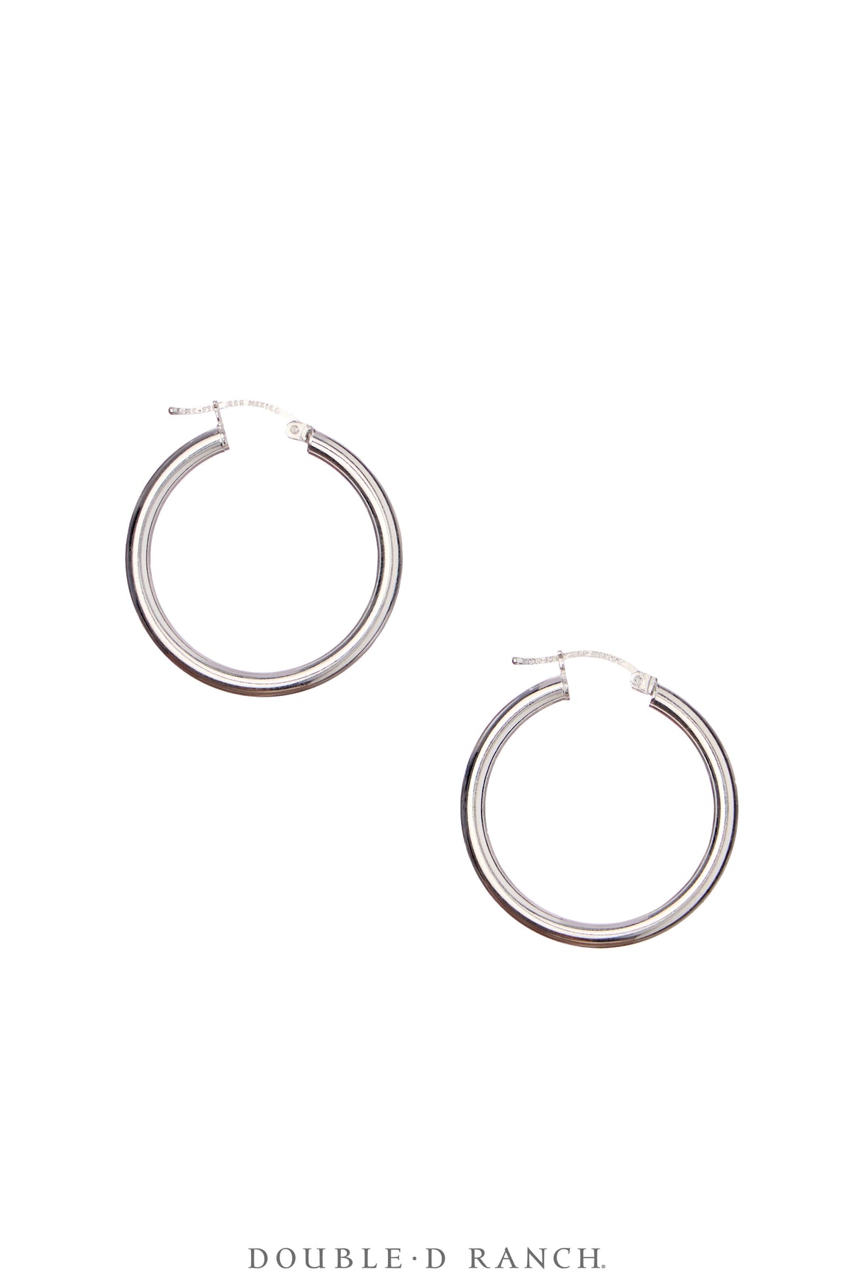 Earrings, Hoop, Small, Silver, Contemporary, 2074
