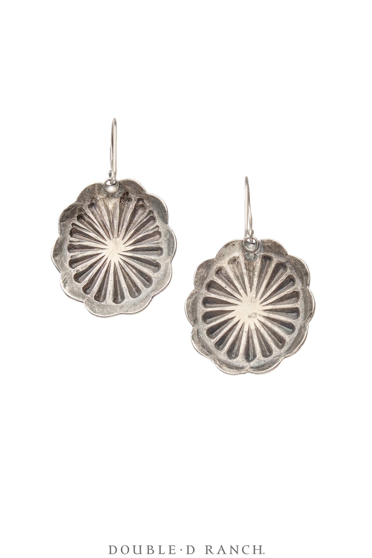 Earrings, Repurposed, Concho, Turquoise, Vintage, 2098