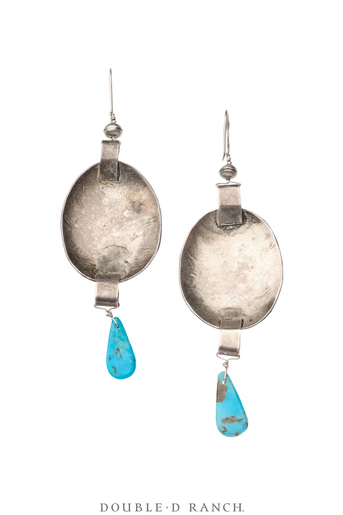 Earrings, Repurposed, Concho, Up-Cycled, Vintage, 2100