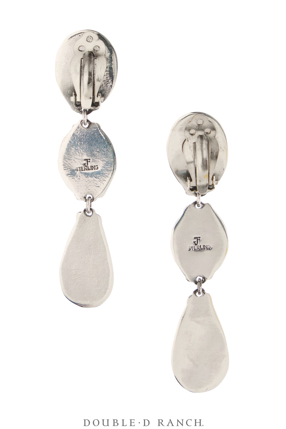 Earrings, Federico, Drop, 3 Stone, Abalone, Hallmark, Contemporary, 2171