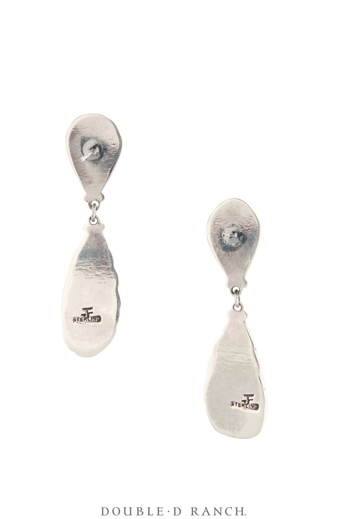 Earrings, Federico, Drop, Carved Turquoise, Hallmark, Contemporary, 2174