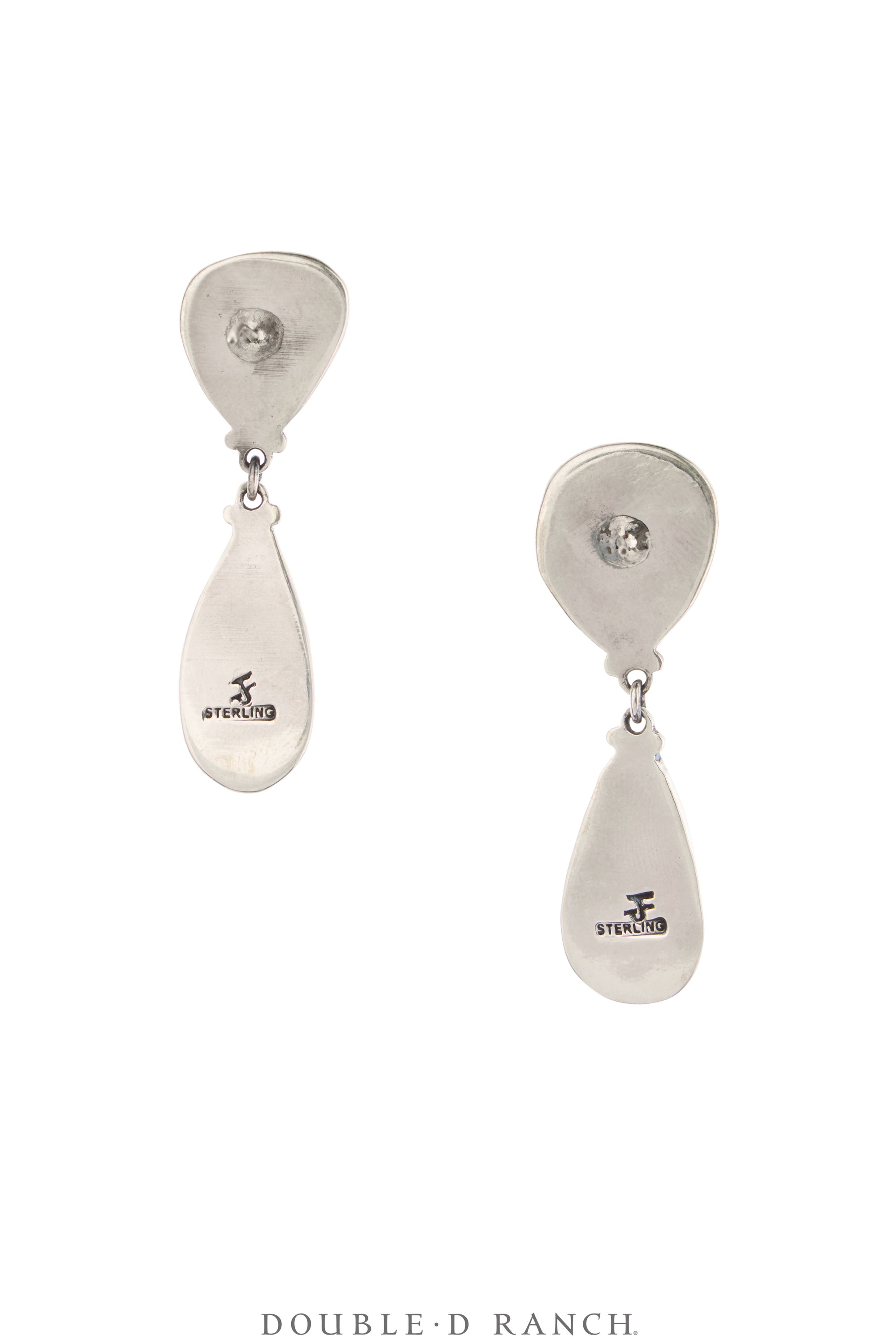 Earrings, Federico, Drop, Carved Turquoise, Hallmark, Contemporary, 2179