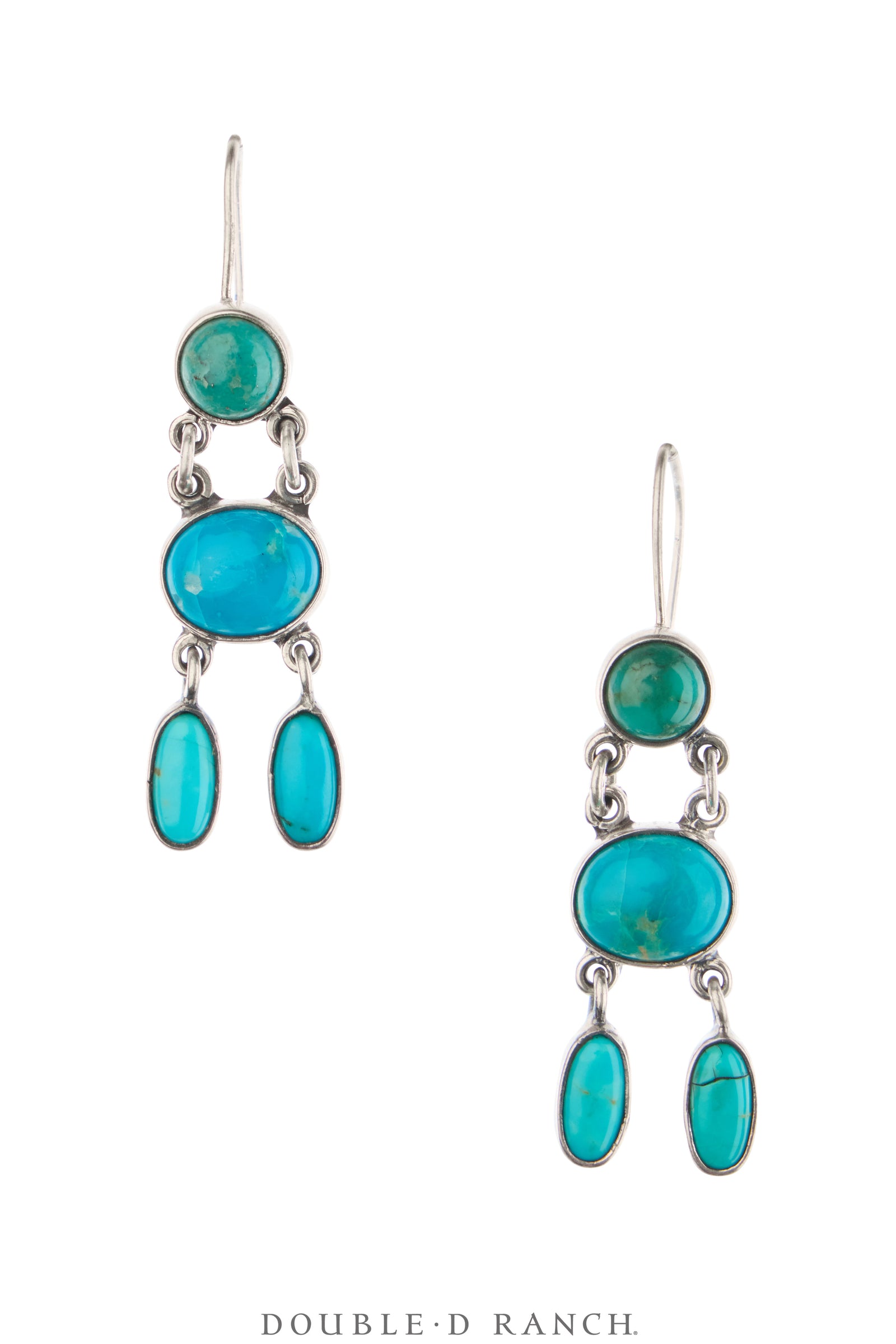 Earrings, Federico, Drop, Turquoise, Hallmark, Contemporary, 2196